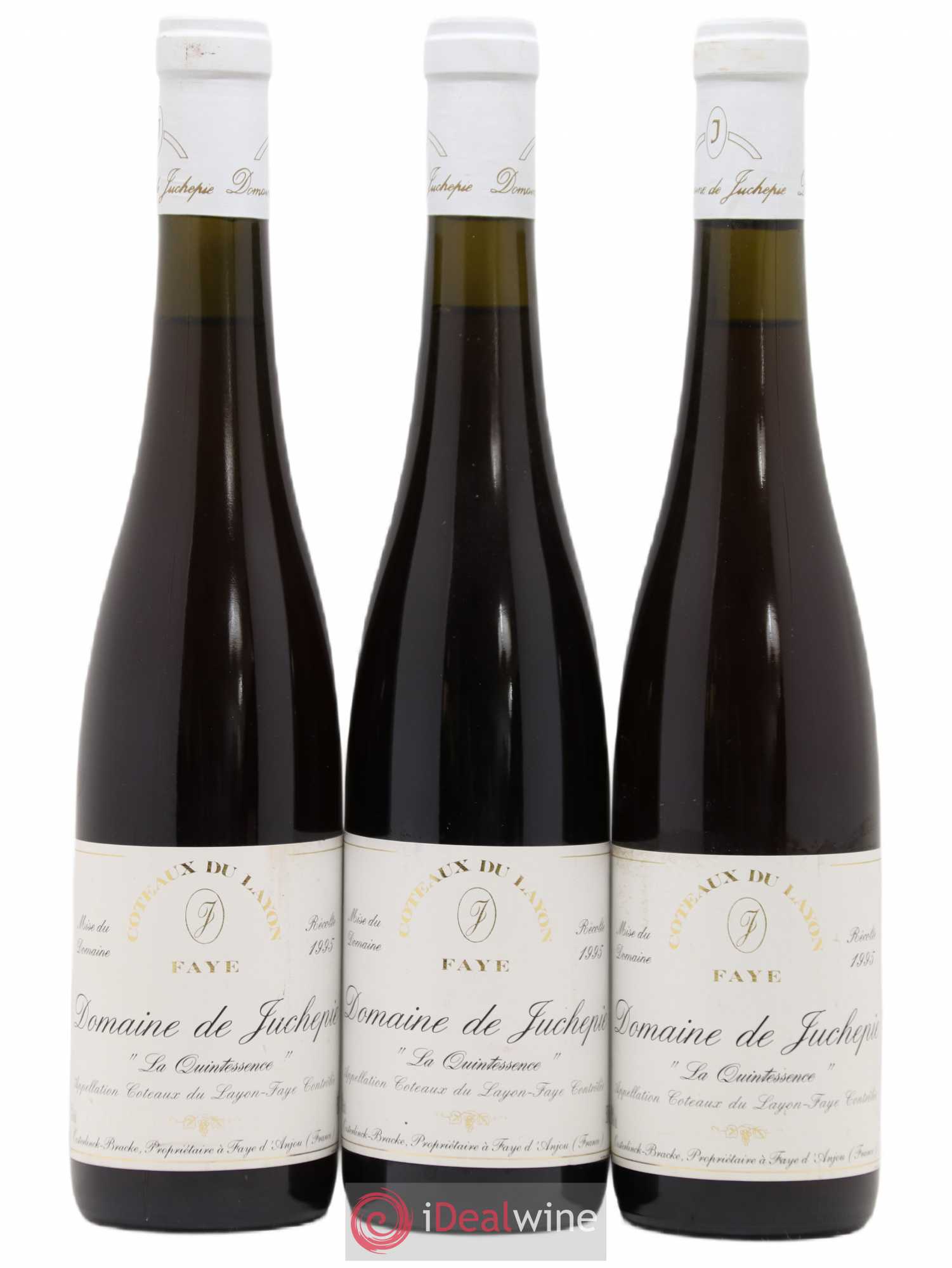 Coteaux du Layon Quintessence de Juchepie 50cl 1995 - Lotto di 3 bottiglie - 0