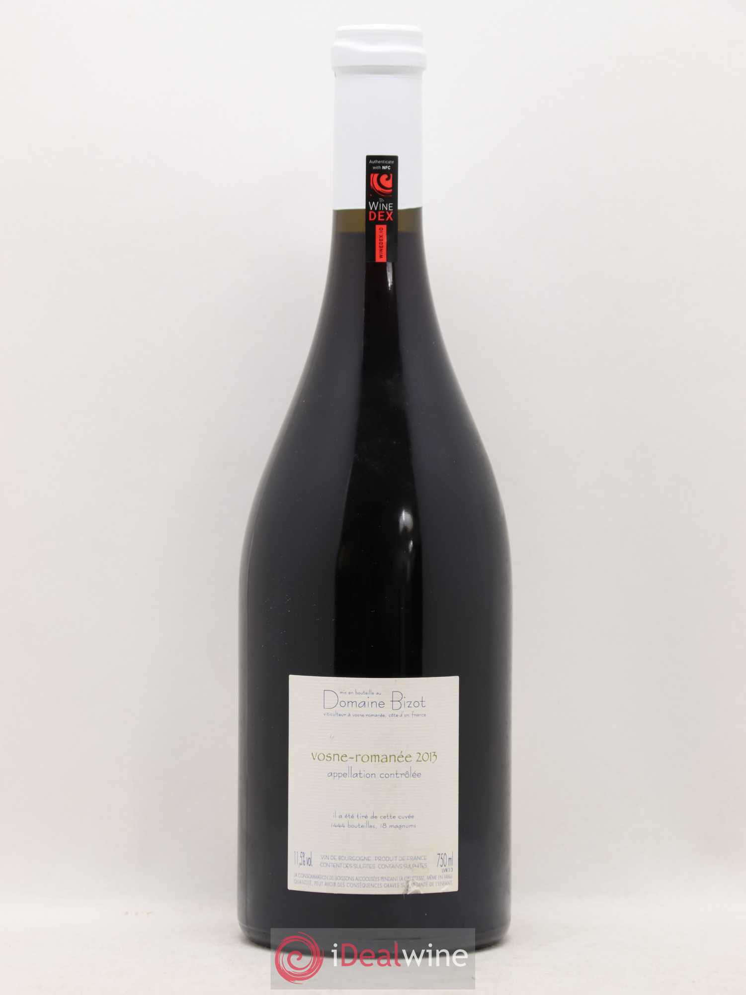Vosne-Romanée Bizot (Domaine) 2013 - Lot de 1 bouteille - 1