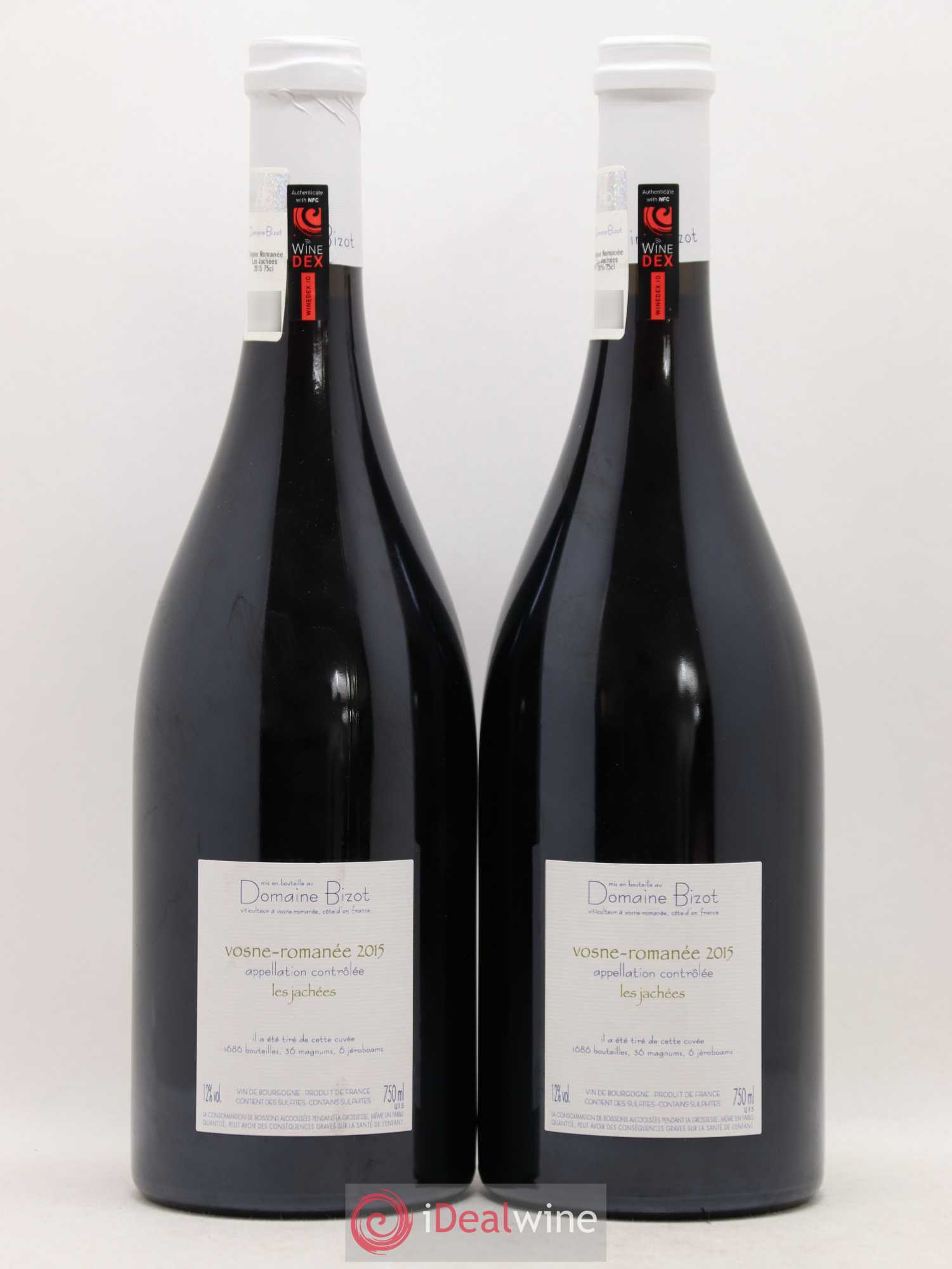 Vosne-Romanée Les Jachées Bizot (Domaine) 2015 - Lot de 2 bouteilles - 1