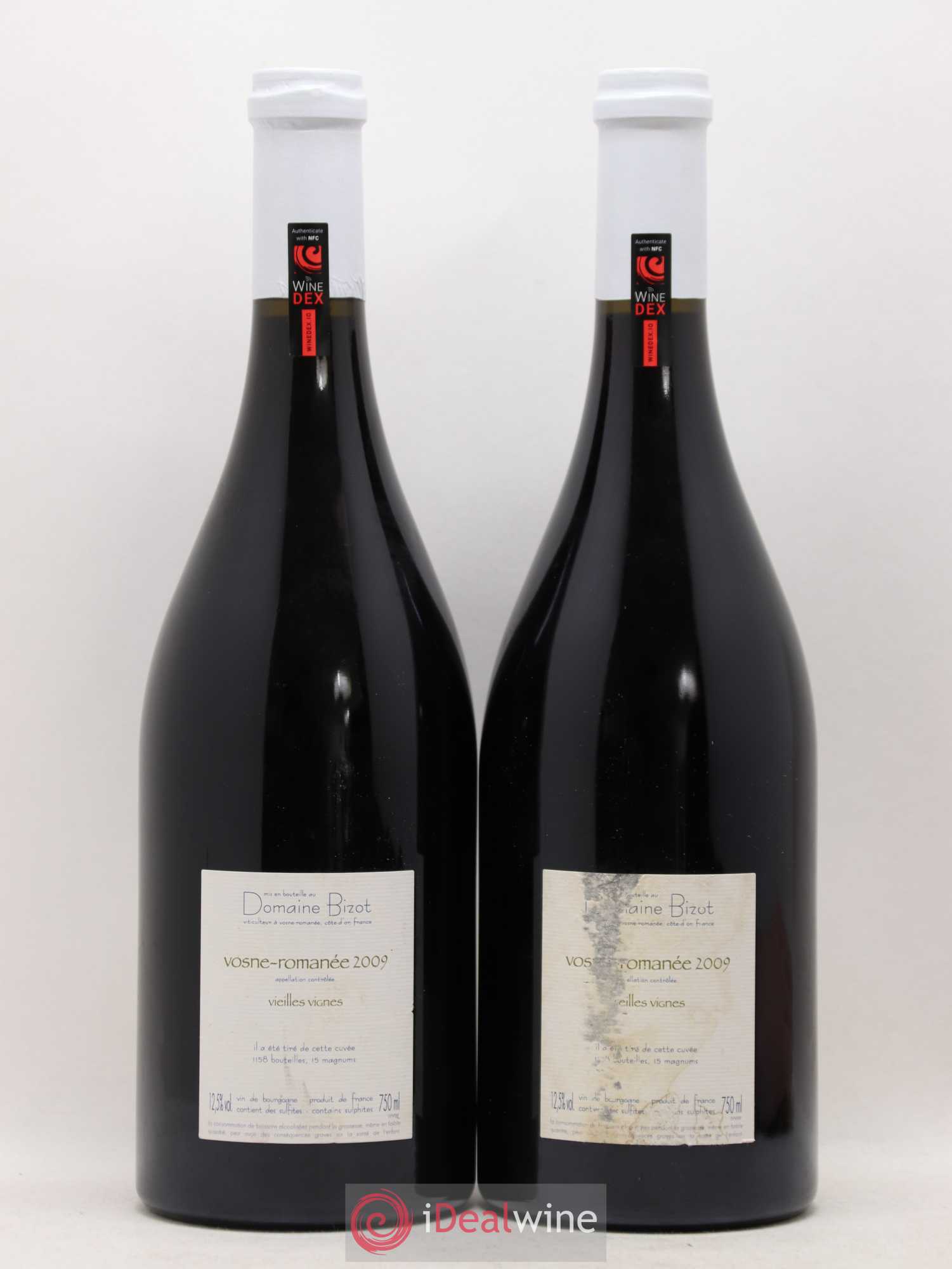 Vosne-Romanée Vieilles Vignes Bizot (Domaine) 2009 - Lot de 2 bouteilles - 1