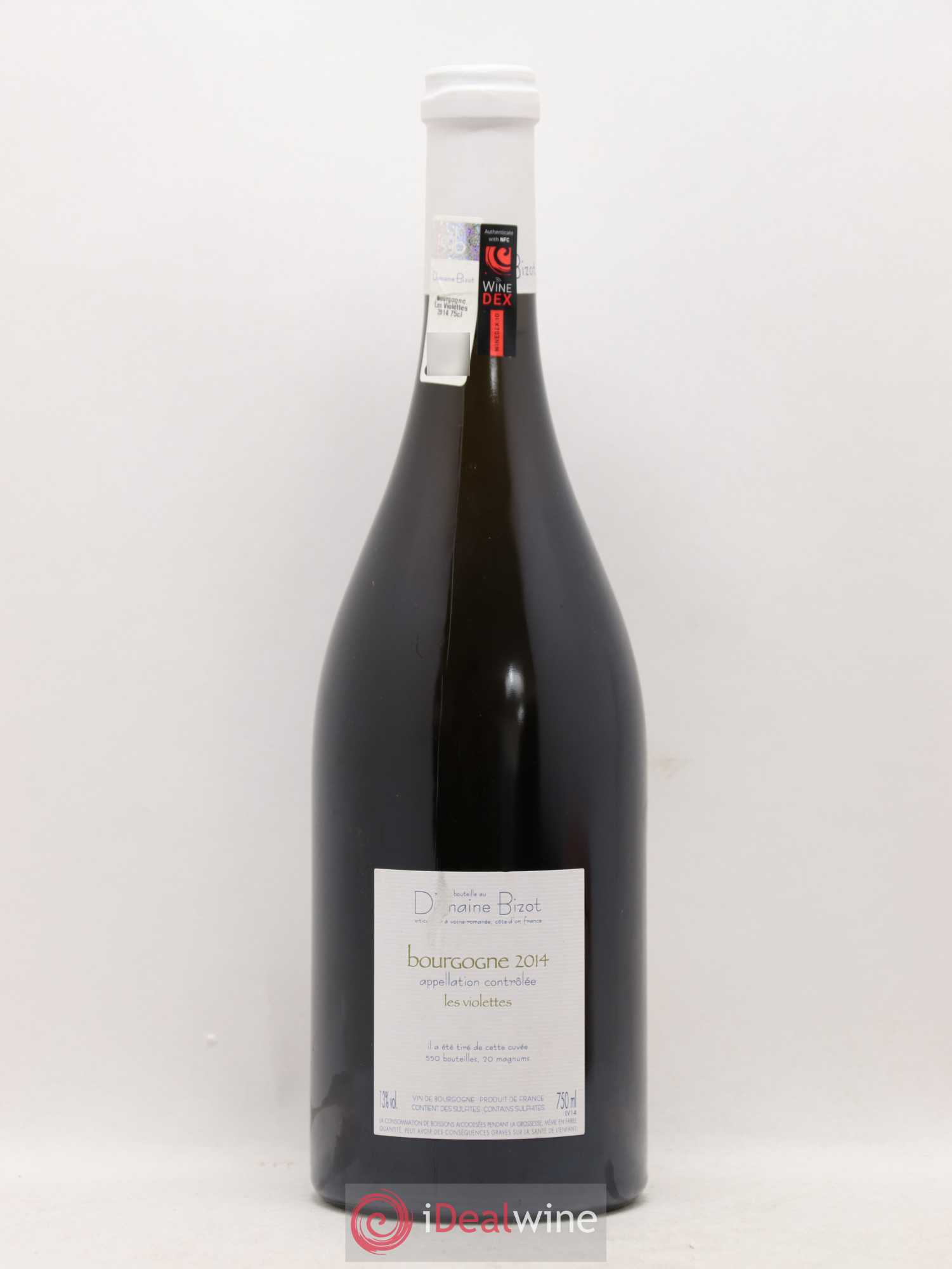 Bourgogne Les Violettes Bizot (Domaine) 2014 - Lot de 1 bouteille - 1