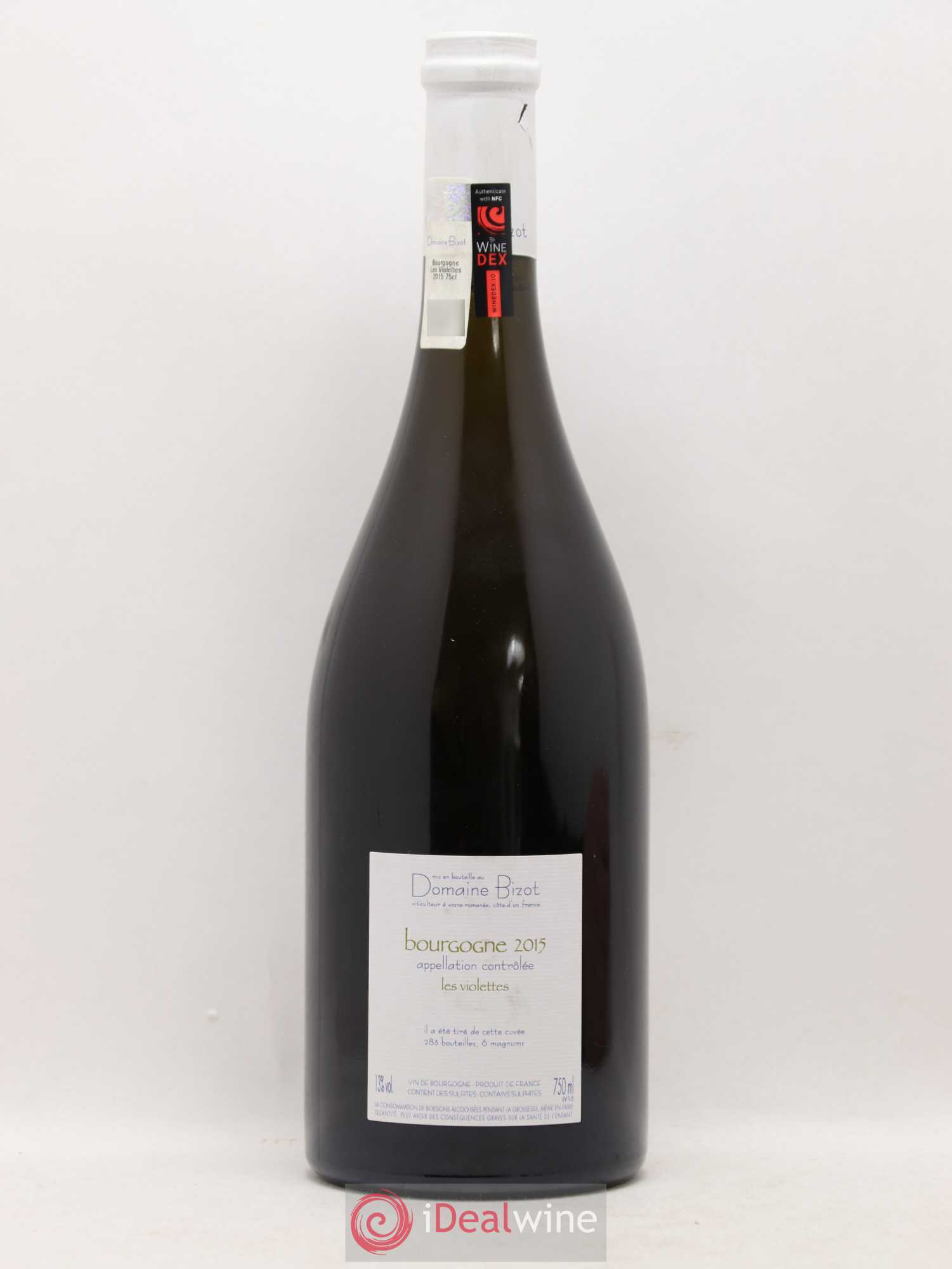 Bourgogne Les Violettes Bizot (Domaine) 2015 - Lot de 1 bouteille - 1