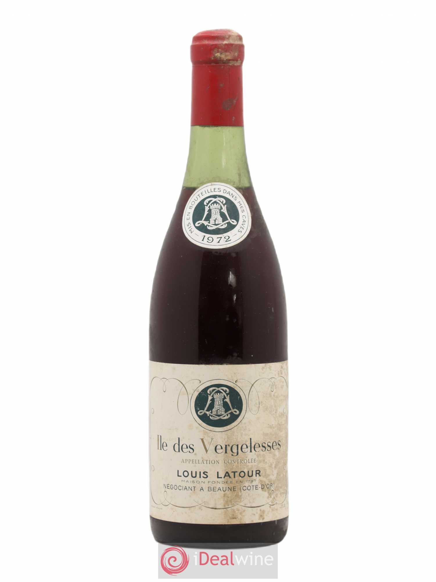 Pernand-Vergelesses 1er Cru Ile des Vergelesses Louis Latour 1972 - Posten von 1 Flasche - 0