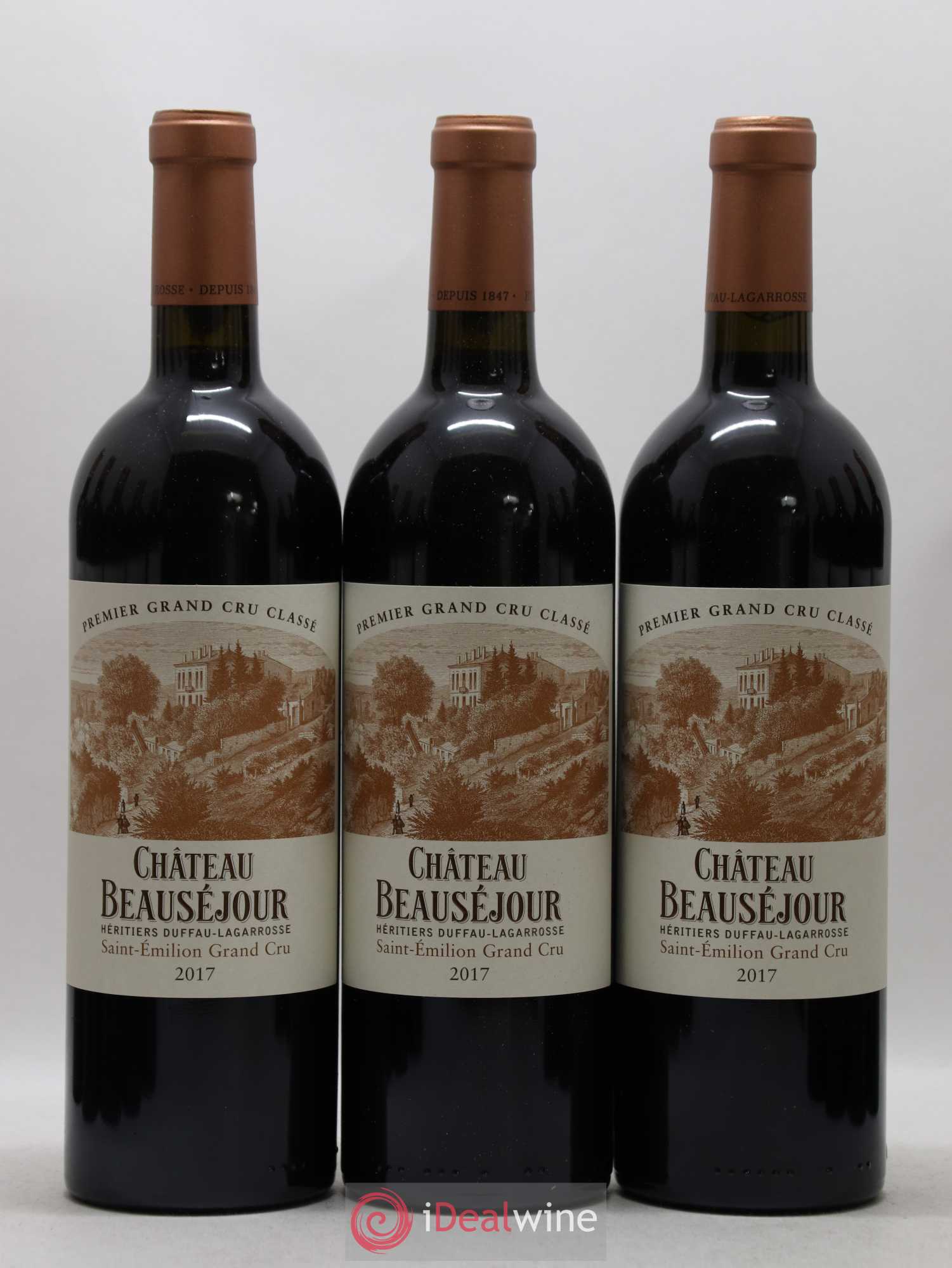 Château Beauséjour (Duffau-Lagarrosse) 1er Grand Cru Classé B 2017 - Lot de 12 bouteilles - 1