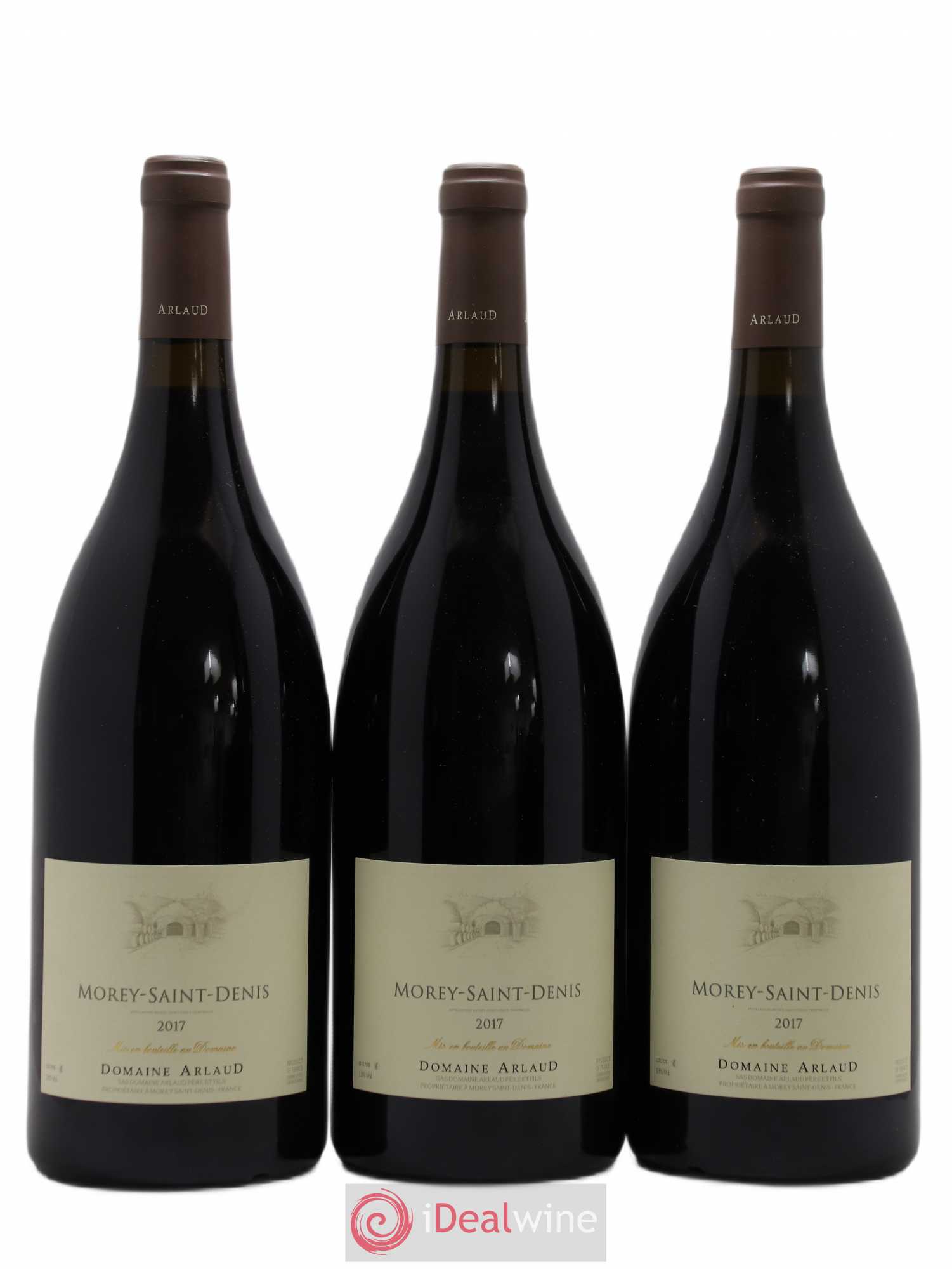 Morey-Saint-Denis Arlaud 2017 - Lot de 3 magnums - 0