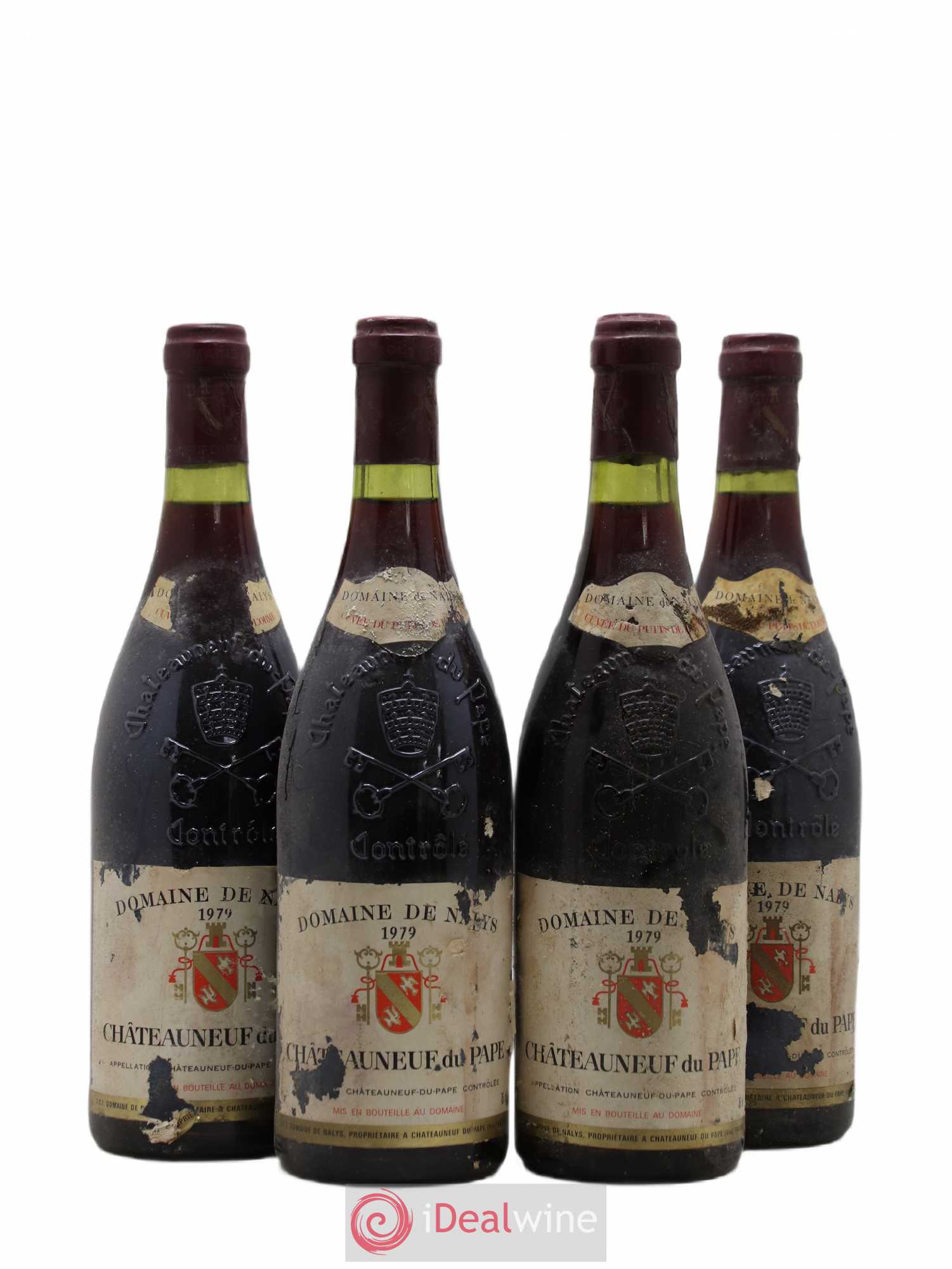 Châteauneuf-du-Pape Château de Nalys Puits de l'Orme 1979 - Lot de 4 bouteilles - 0