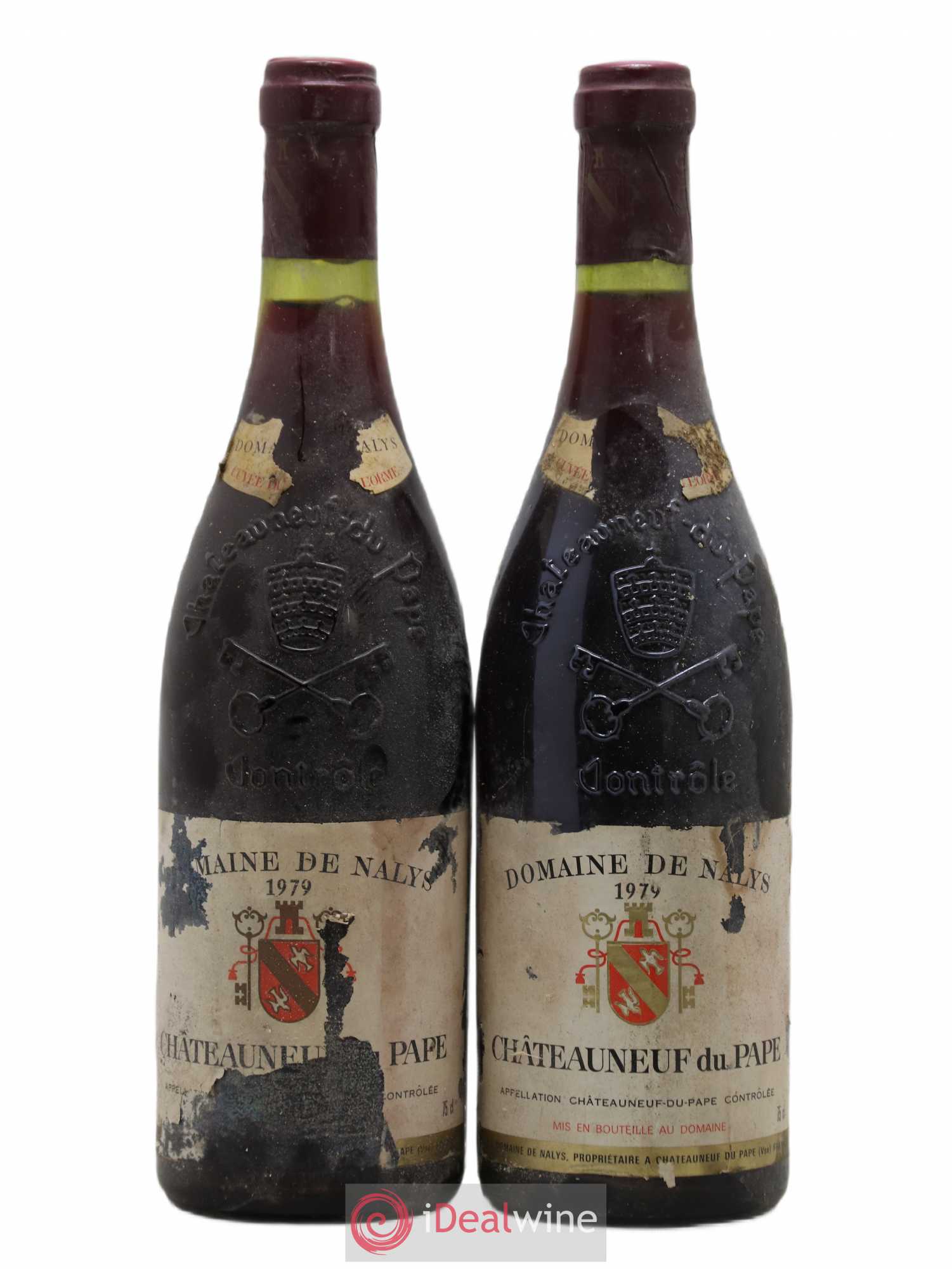 Châteauneuf-du-Pape Château de Nalys Puits de l'Orme 1979 - Lot de 2 bouteilles - 0