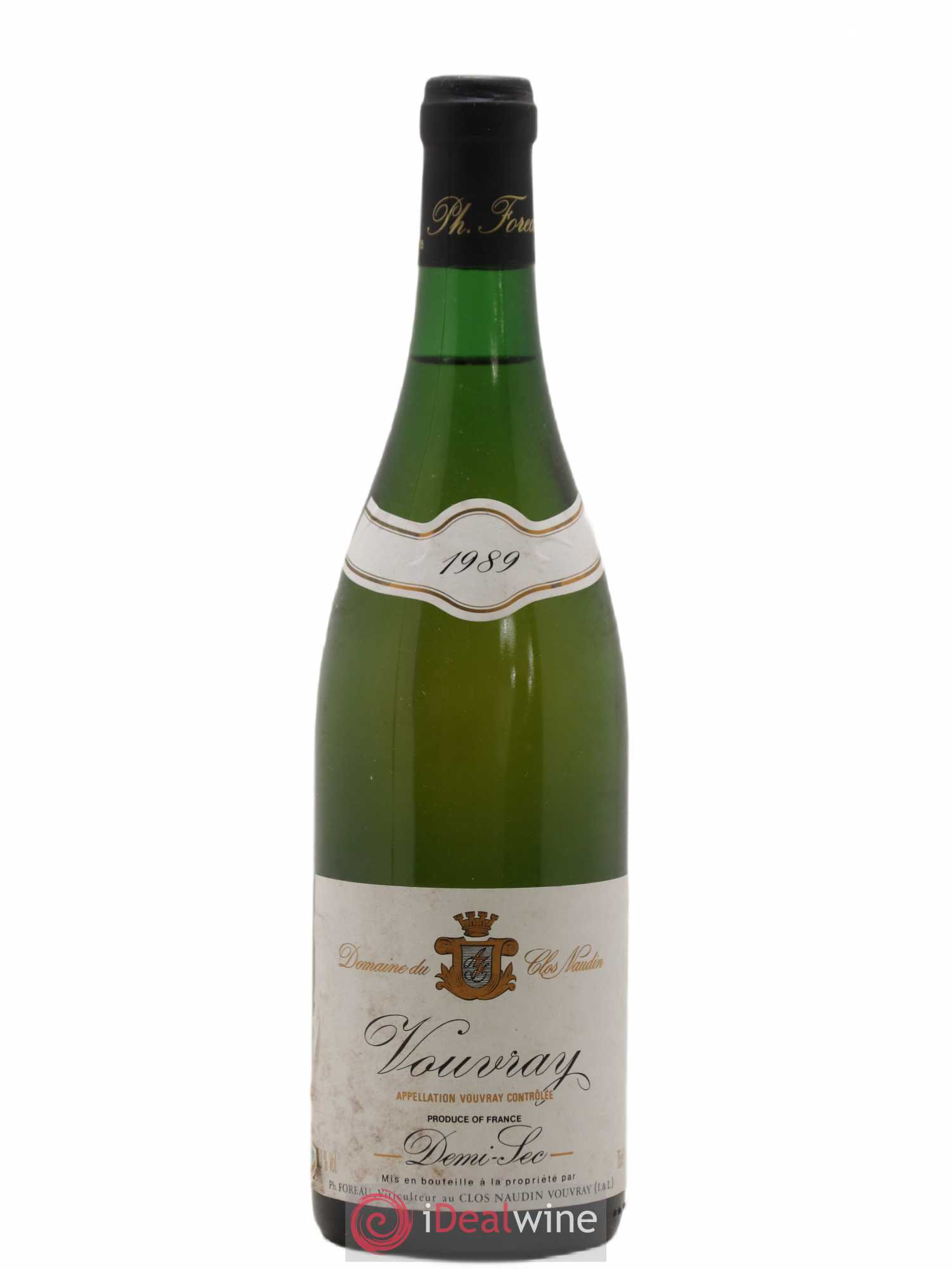 Vouvray Demi-Sec Clos Naudin - Philippe Foreau 1989 - Lot de 1 bouteille - 0