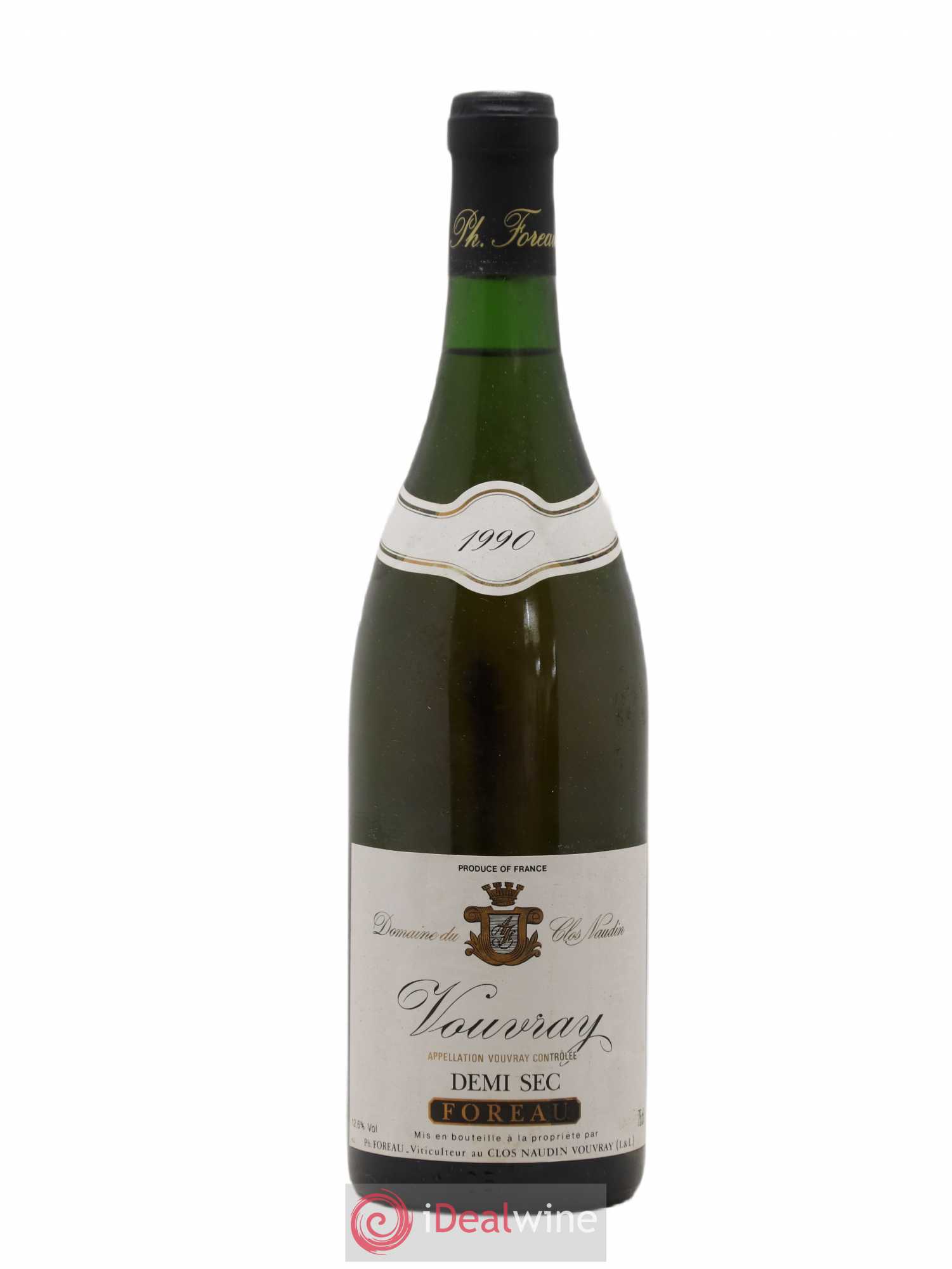 Vouvray Demi-Sec Clos Naudin - Philippe Foreau 1990 - Lot de 1 bouteille - 0