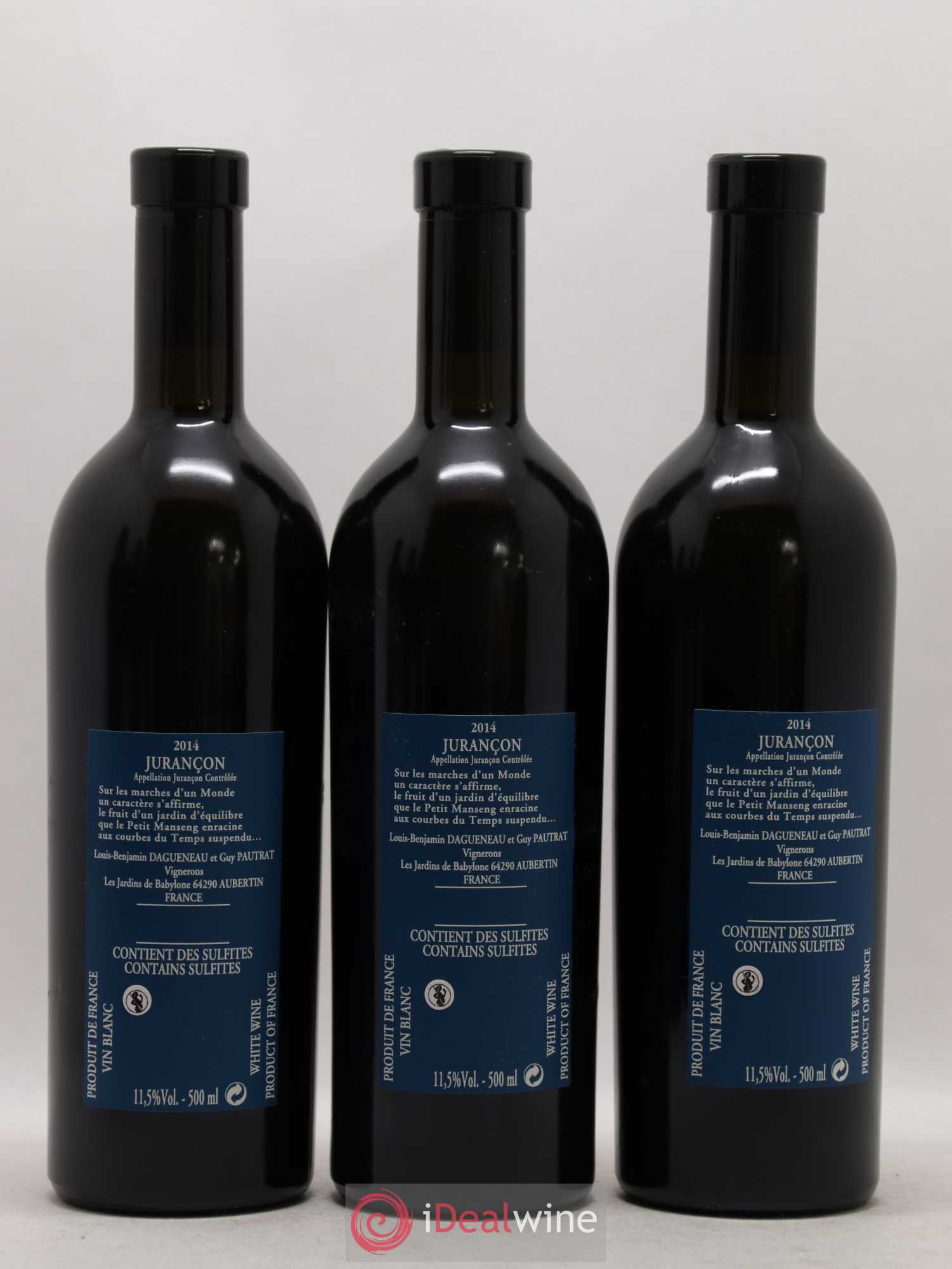Vin de France (anciennement Jurançon) Jardins de Babylone Didier Dagueneau 50cl 2014 - Lot de 6 bouteilles - 2