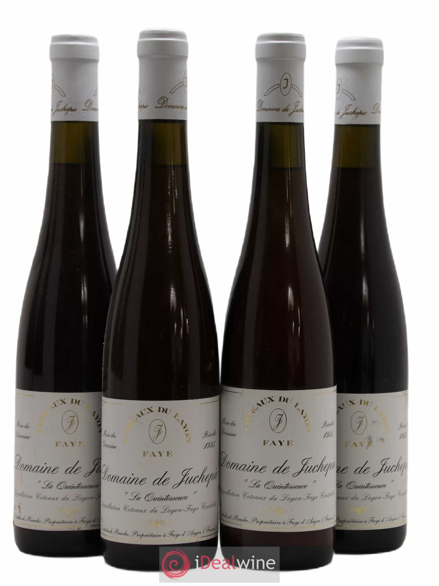 Coteaux du Layon Quintessence de Juchepie 50cl 1995 - Lotto di 4 bottiglie - 0