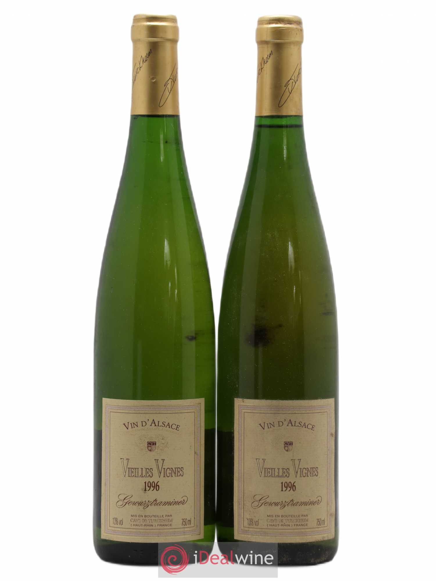 Gewurztraminer Vieilles vignes La Cave De Turckheim 1996 - Posten von 2 Flaschen - 0