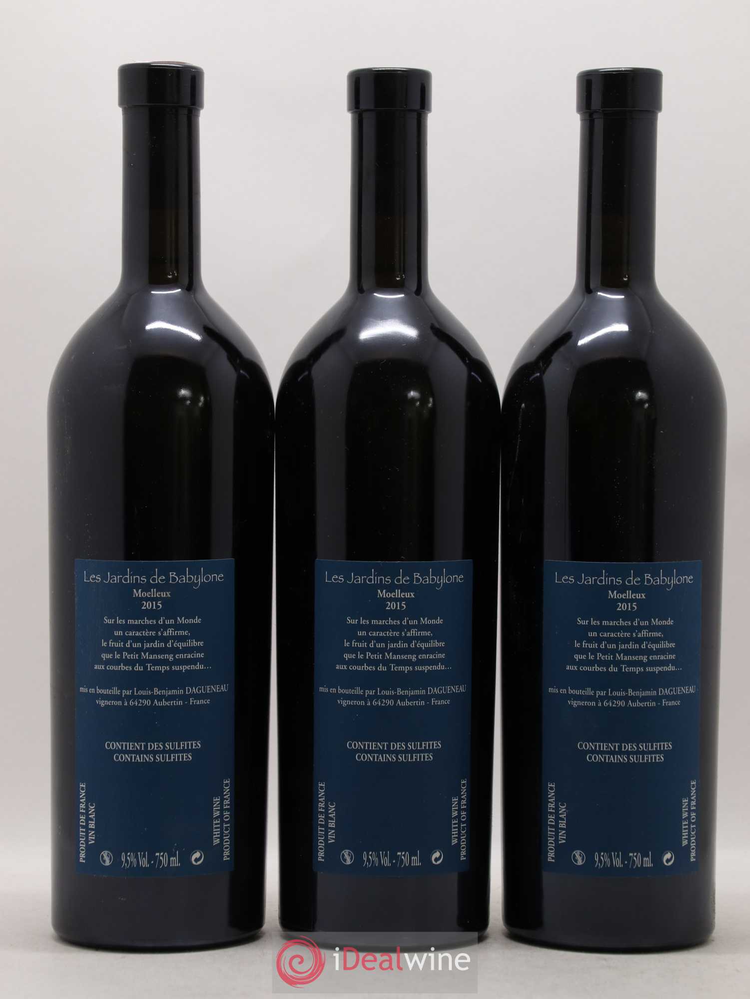 Vin de France (anciennement Jurançon) Jardins de Babylone Didier Dagueneau 2015 - Lotto di 3 bottiglie - 1