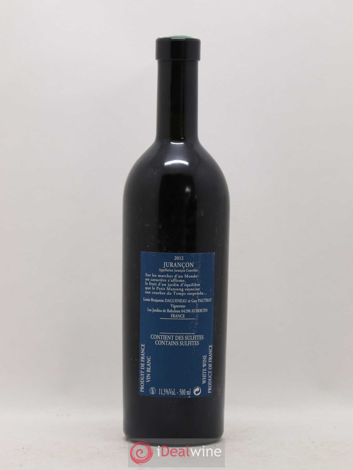 Vin de France (anciennement Jurançon) Jardins de Babylone Didier Dagueneau 50cl 2012 - Lotto di 1 bottiglia - 1