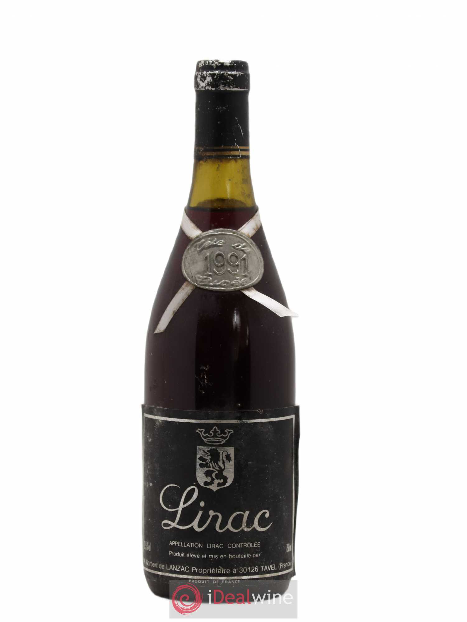 Lirac Norbert De Lanzac 1991 - Posten von 1 Flasche - 0