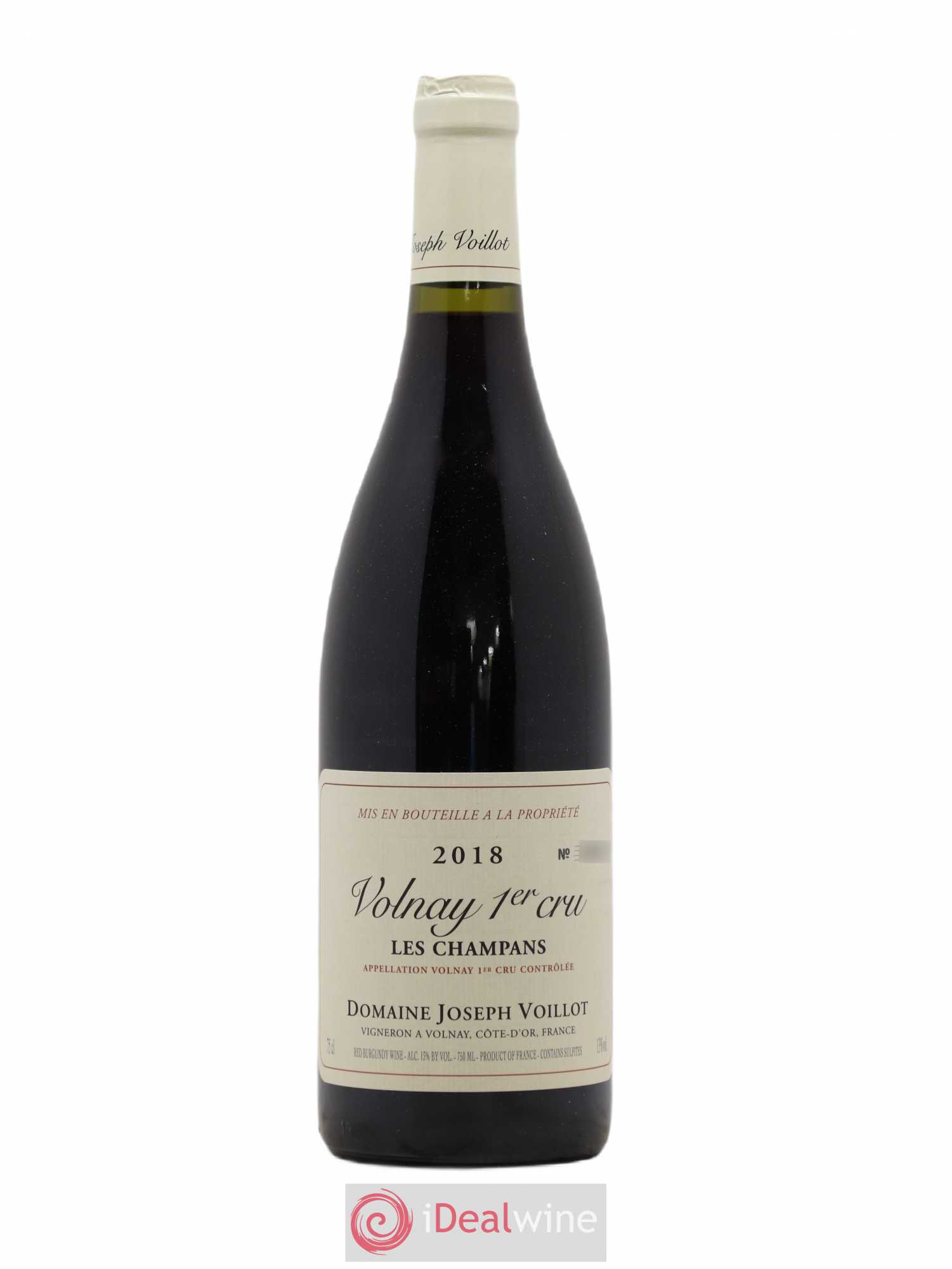 Volnay 1er Cru les Champans Joseph Voillot (Domaine) 2018 - Lot de 1 bouteille - 0