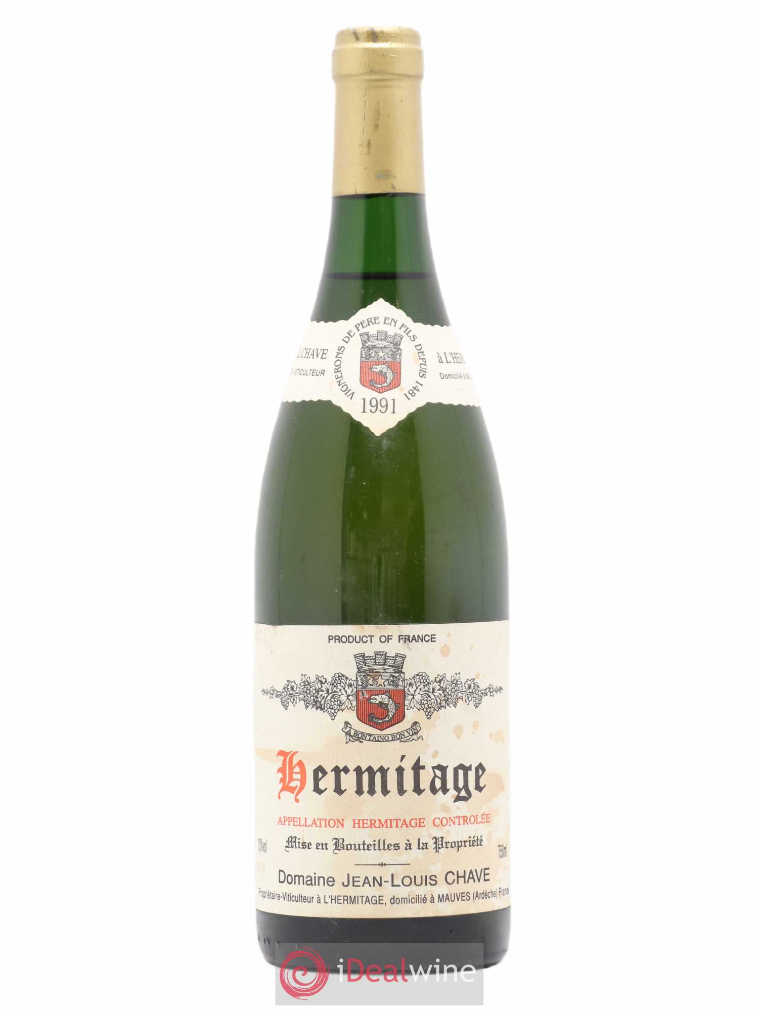 Hermitage Jean-Louis Chave 1991 - Lotto di 1 bottiglia - 0