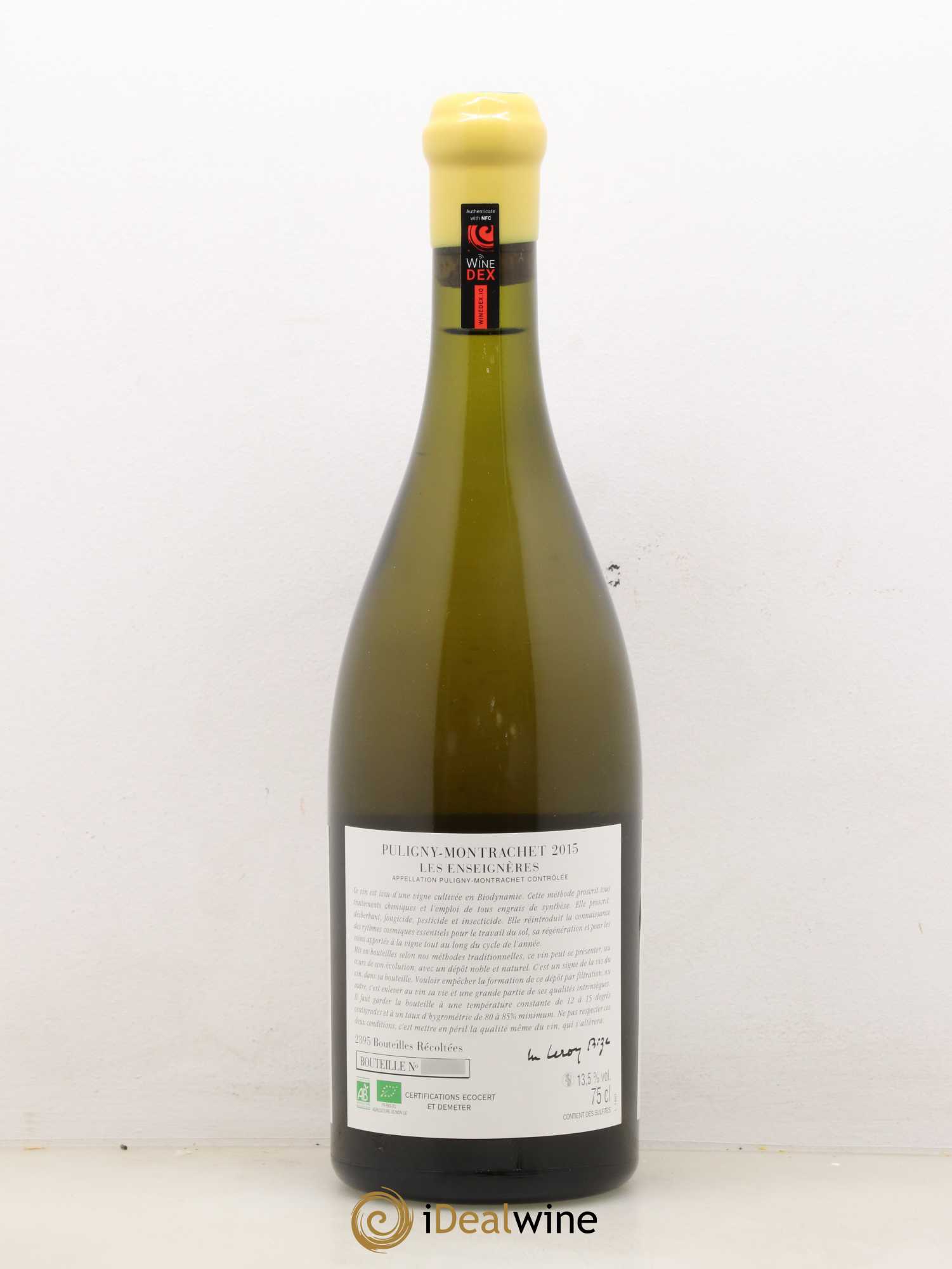 Puligny-Montrachet Les Enseignères d'Auvenay (Domaine) 2015 - Lot de 1 bouteille - 1