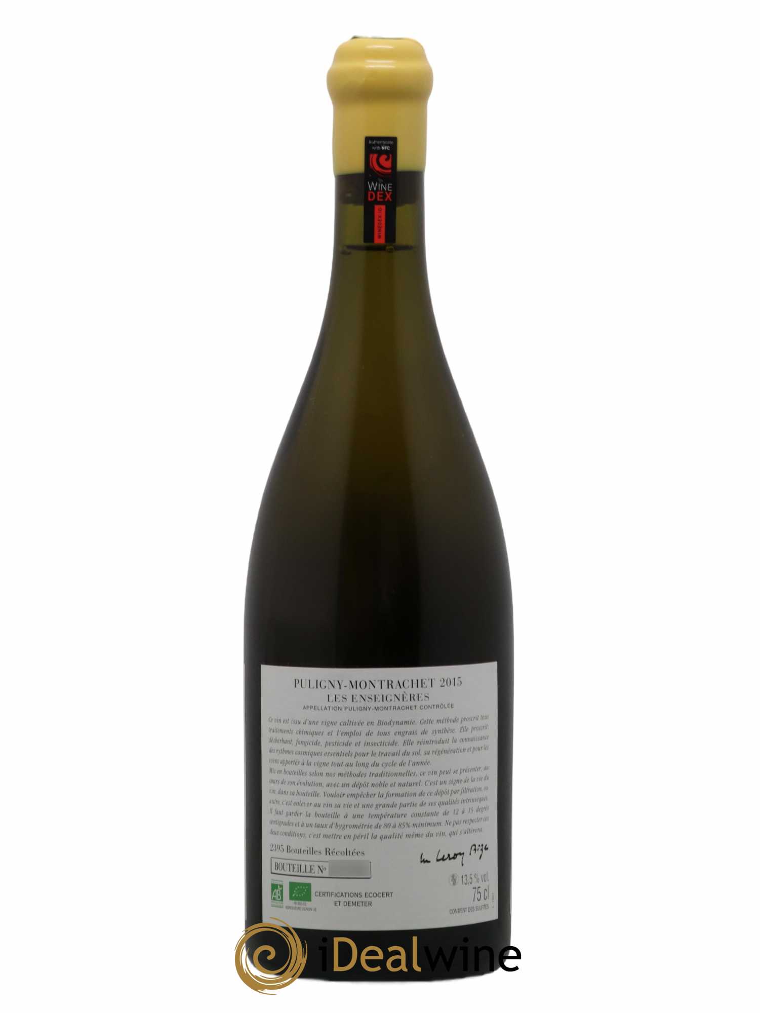 Puligny-Montrachet Les Enseignères d'Auvenay (Domaine) 2015 - Lot de 1 bouteille - 1