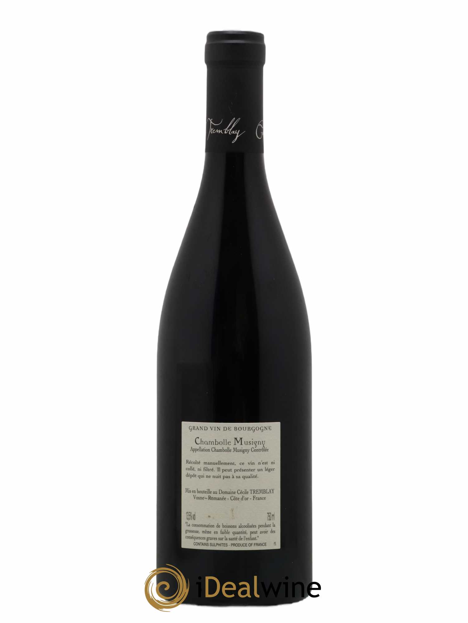 Chambolle-Musigny Les Cabottes Cécile Tremblay 2018 - Lot de 1 bouteille - 1