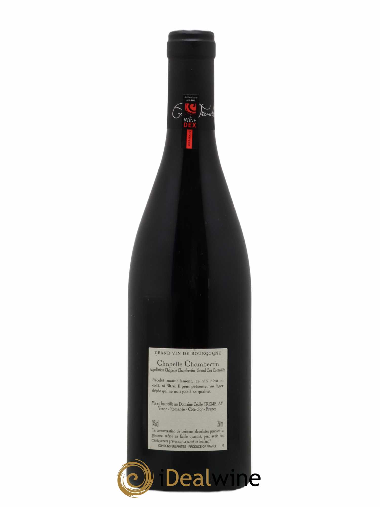 Chapelle-Chambertin Grand Cru Cécile Tremblay 2019 - Lot de 1 bouteille - 1