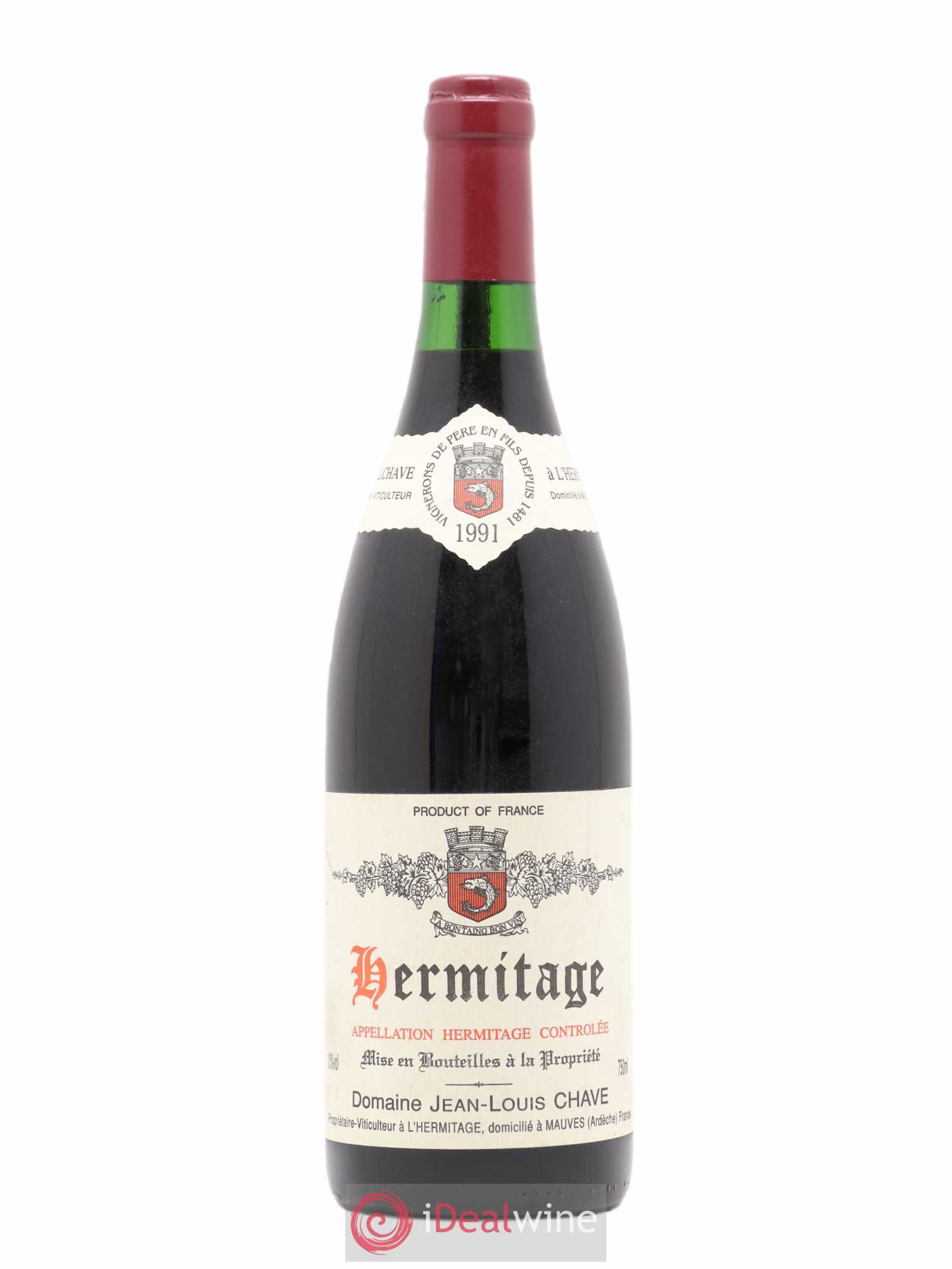 Hermitage Jean-Louis Chave 1991 - Lot de 1 bouteille - 0