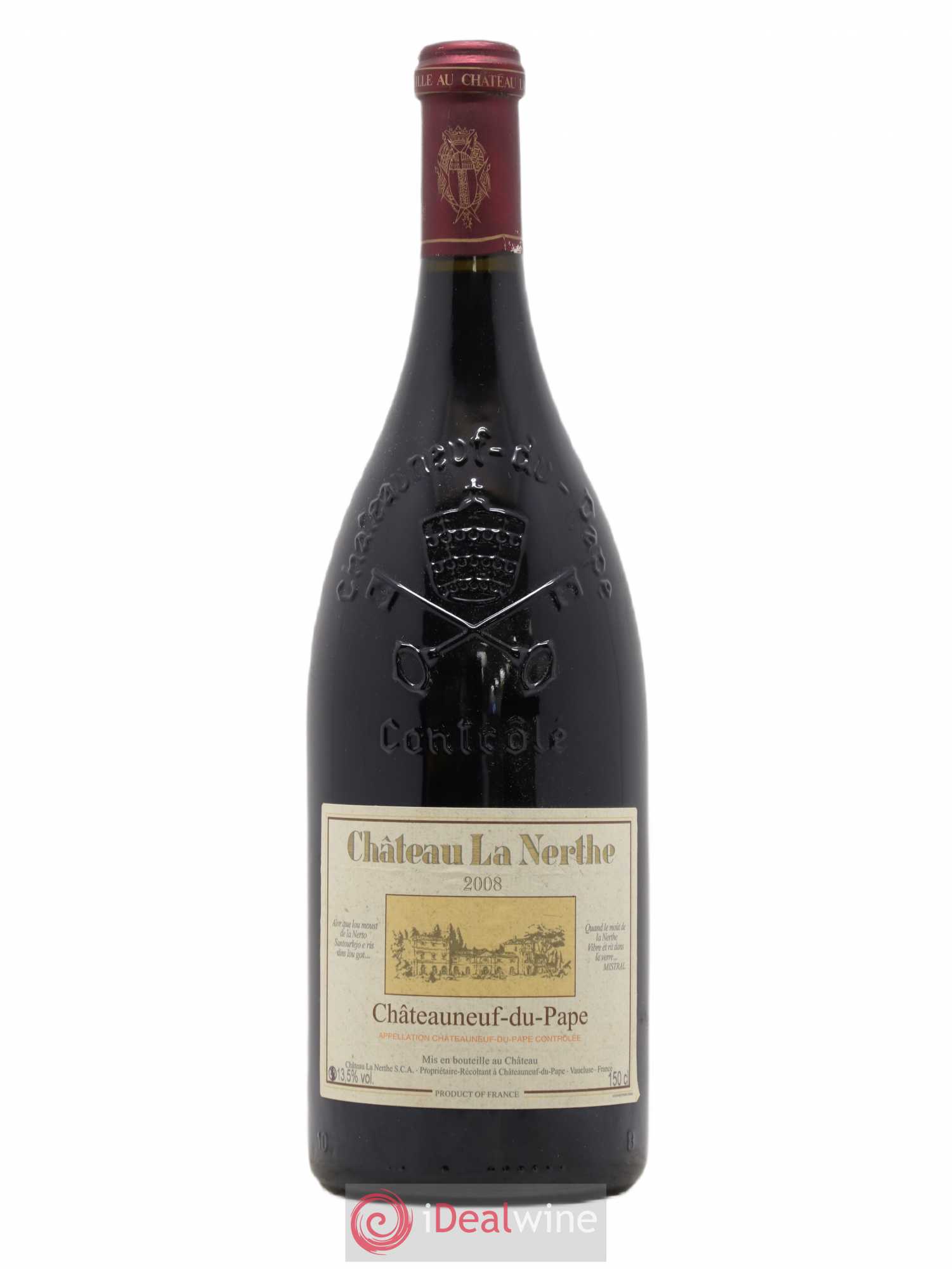Châteauneuf-du-Pape Château la Nerthe Famille Richard 2008 - Lot de 1 magnum - 0