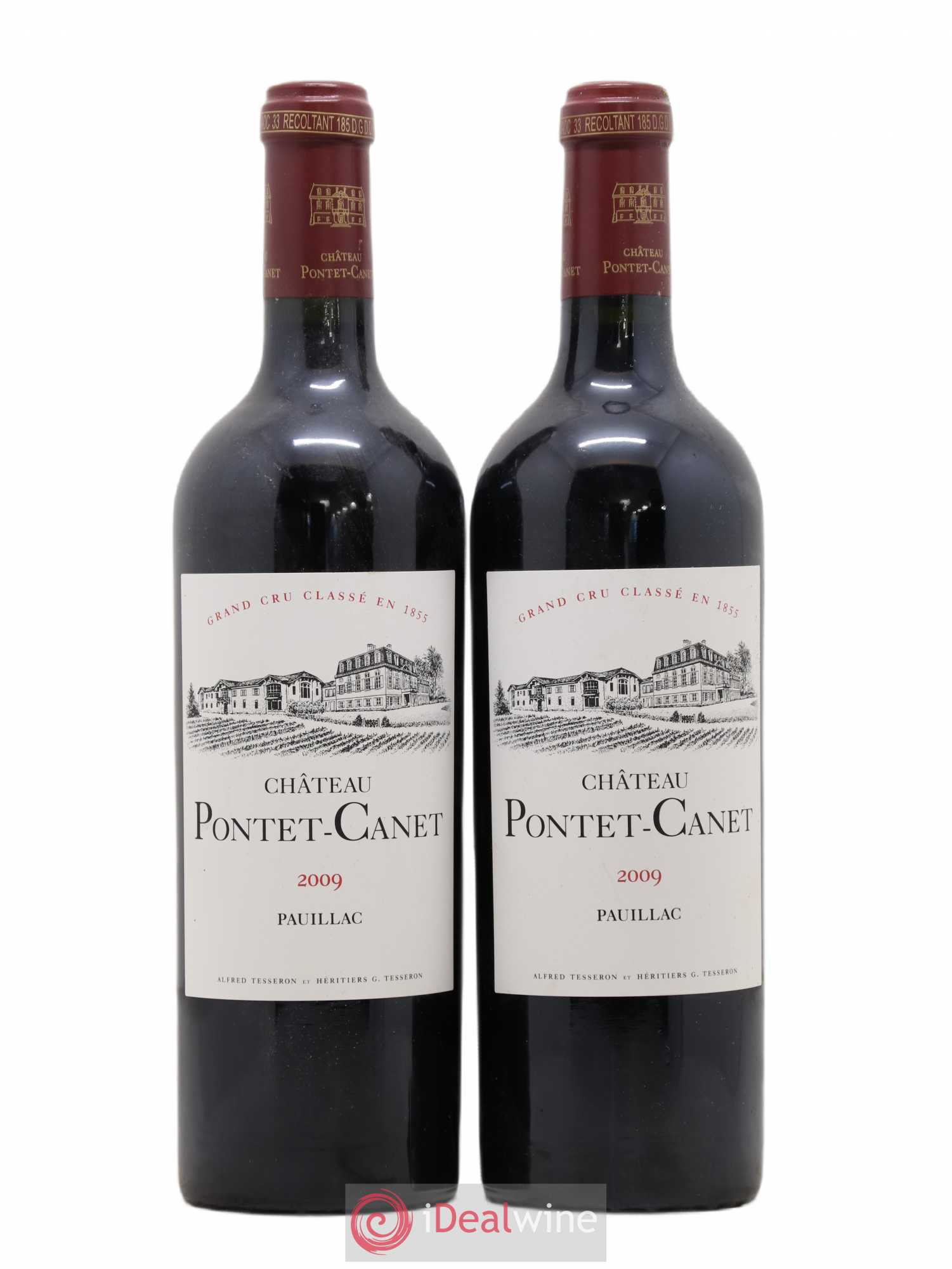 Château Pontet Canet 5ème Grand Cru Classé 2009 - Lot de 2 bouteilles - 0