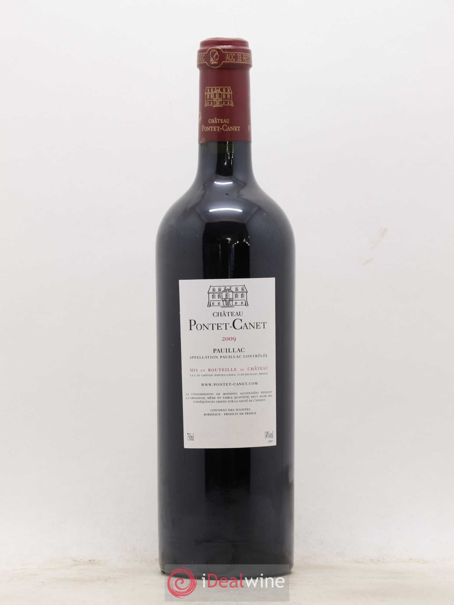 Château Pontet Canet 5ème Grand Cru Classé 2009 - Lot de 1 bouteille - 1