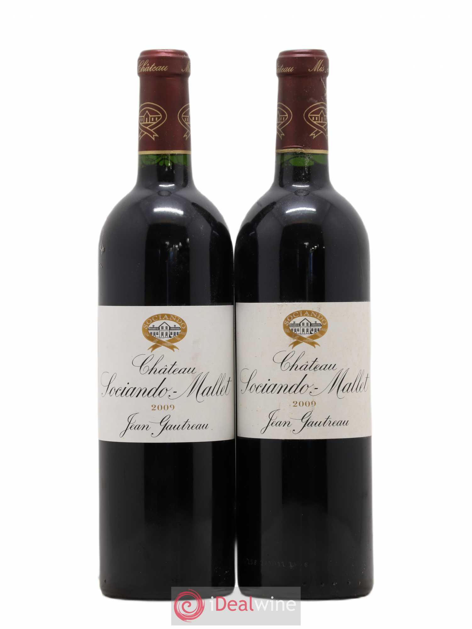 Château Sociando Mallet 2009 - Lot de 2 bouteilles - 0