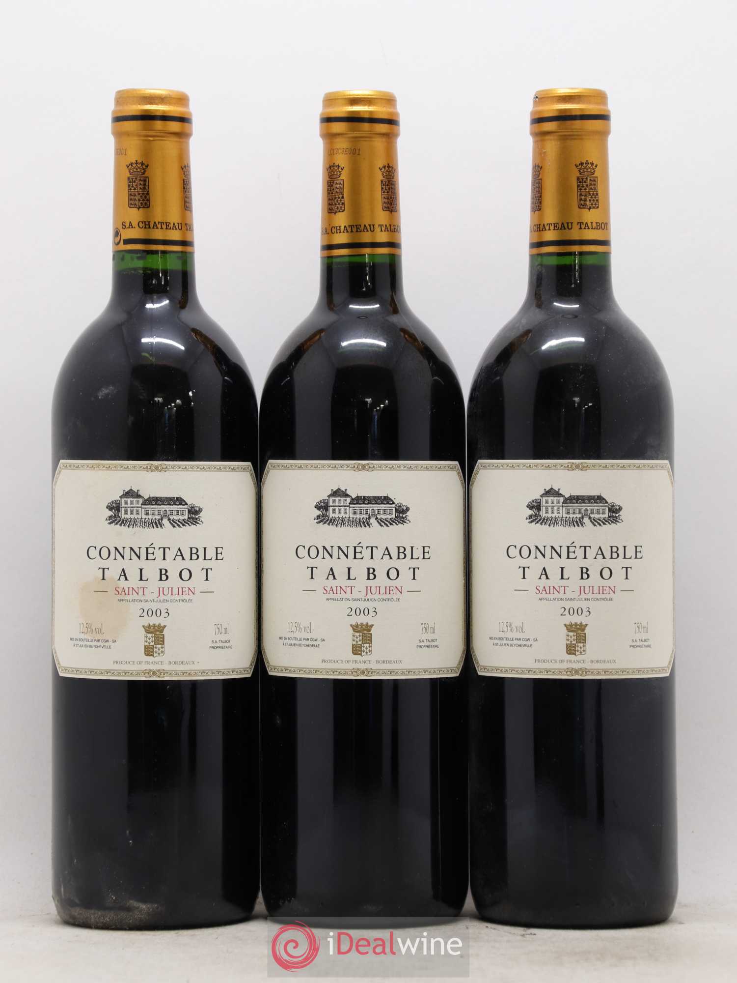 Connétable de Talbot Second Vin 2003 - Lot de 6 bouteilles - 2