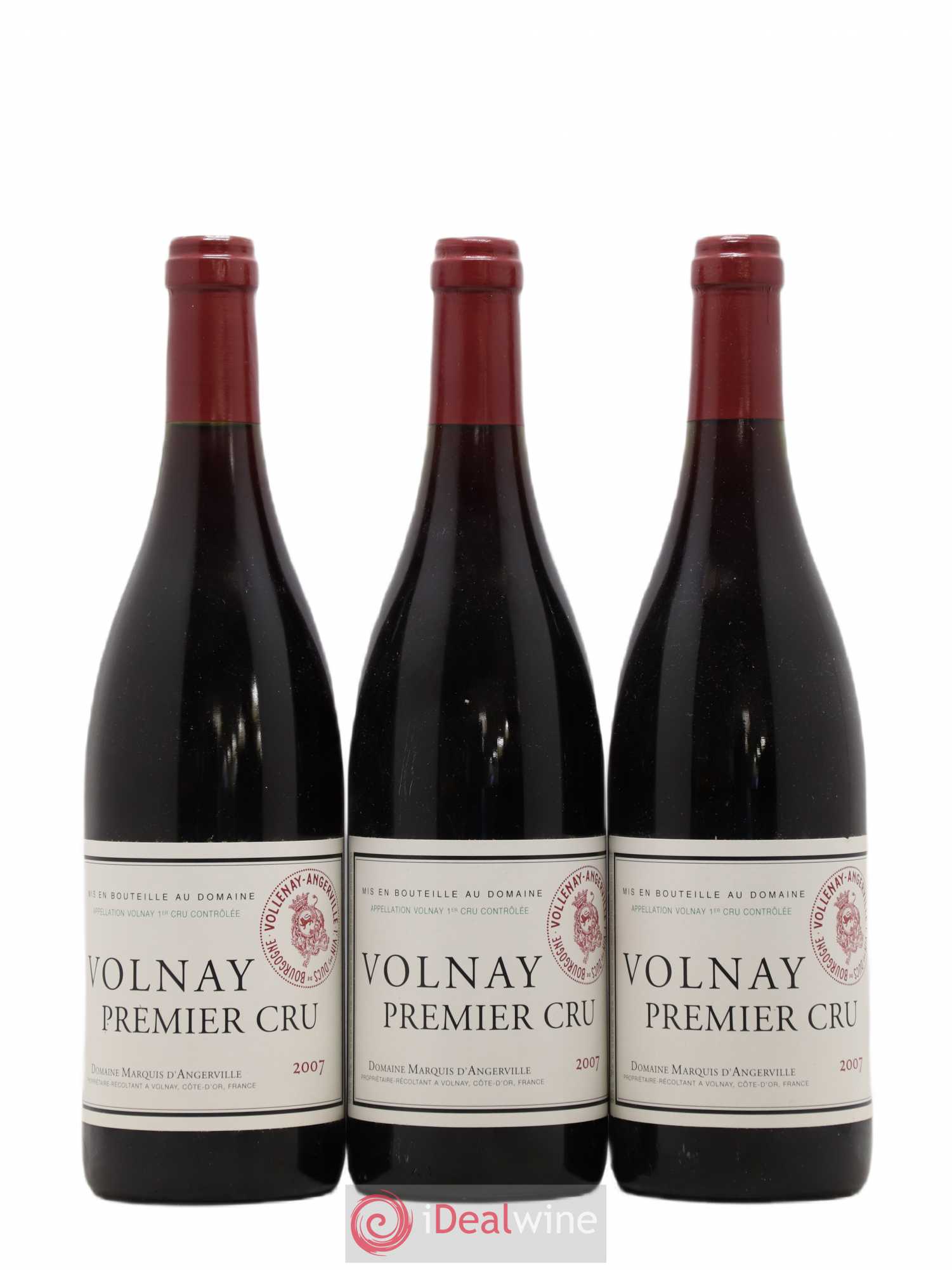 Volnay 1er Cru Marquis d'Angerville (Domaine) 2007 - Lot de 3 bouteilles - 0