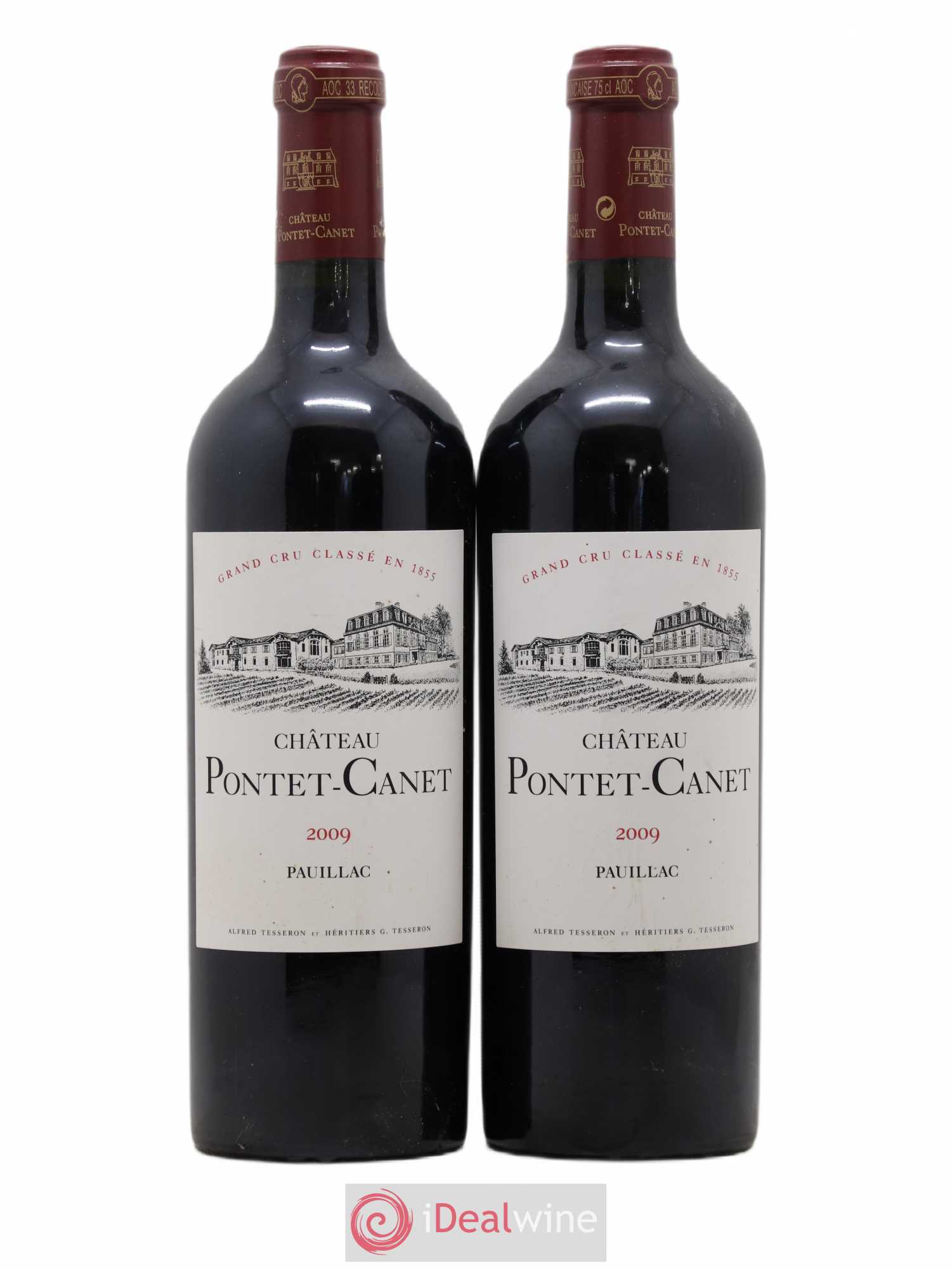 Château Pontet Canet 5ème Grand Cru Classé 2009 - Lot de 2 bouteilles - 0