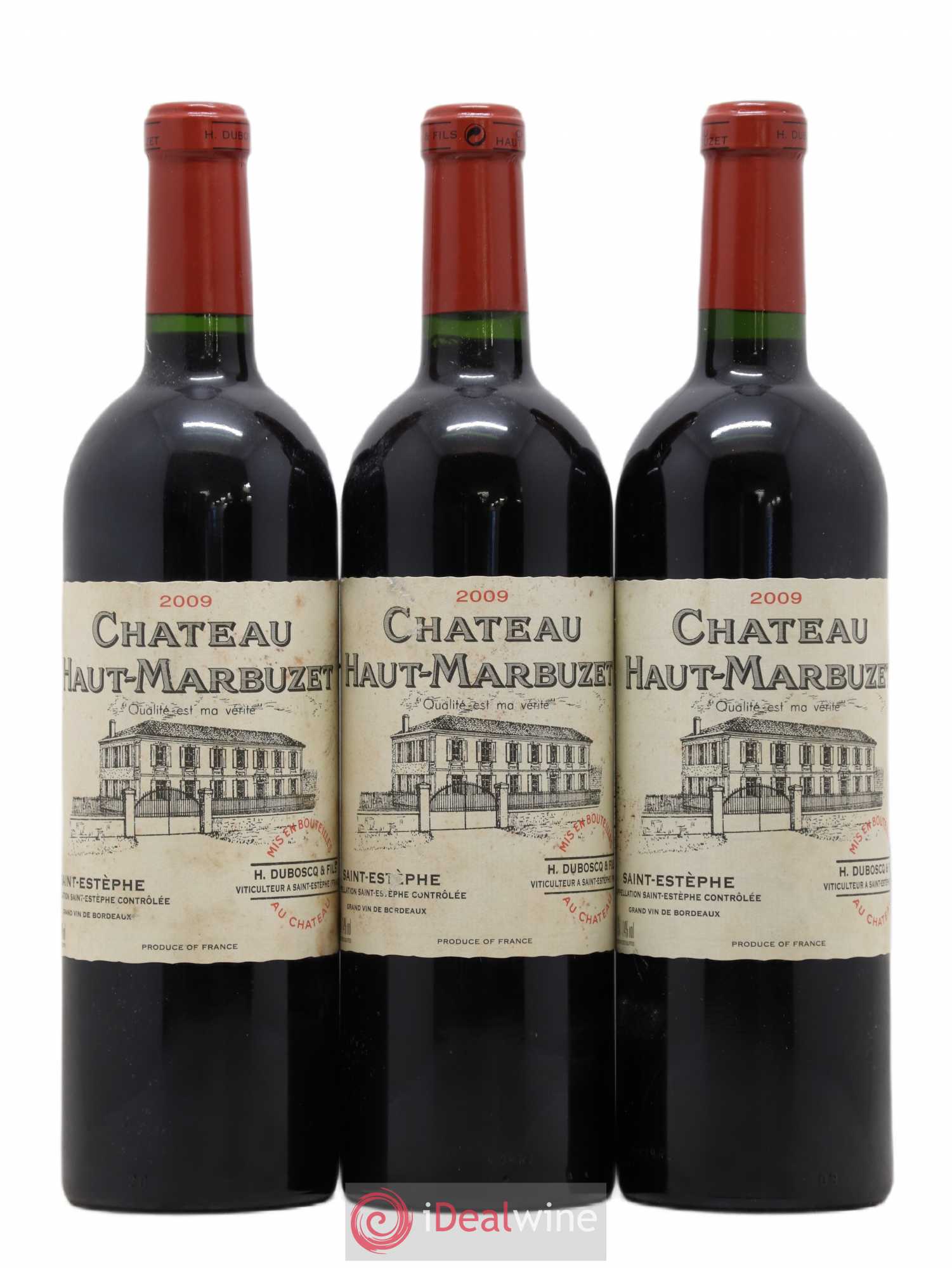 Château Haut Marbuzet 2009 - Lot de 3 bouteilles - 0