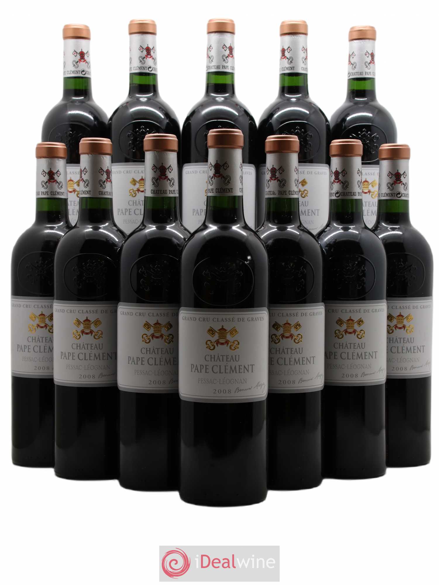 Château Pape Clément Cru Classé de Graves 2008 - Lot de 12 bouteilles - 0