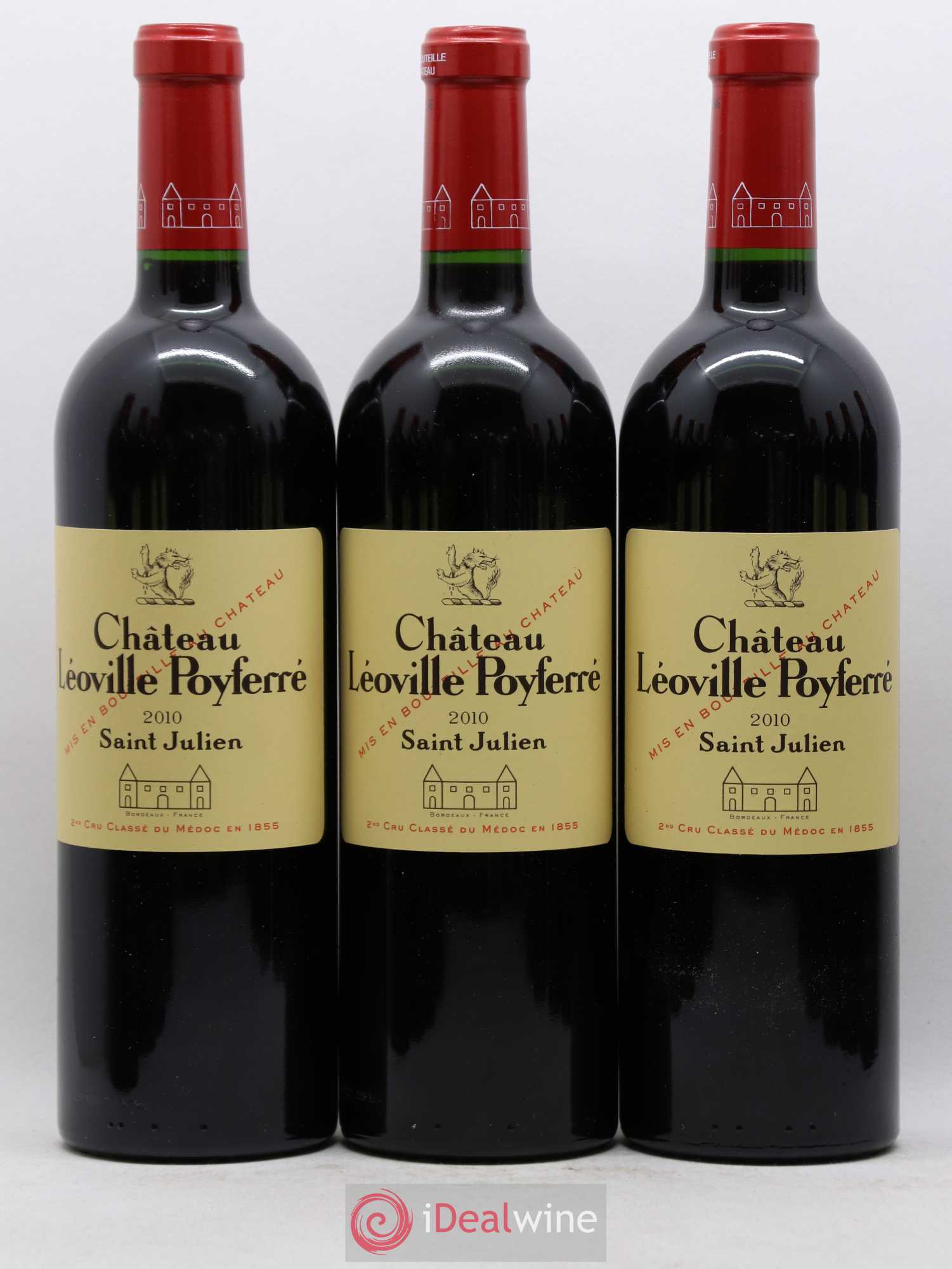 Château Léoville Poyferré 2ème Grand Cru Classé 2010 - Lotto di 12 bottiglie - 1