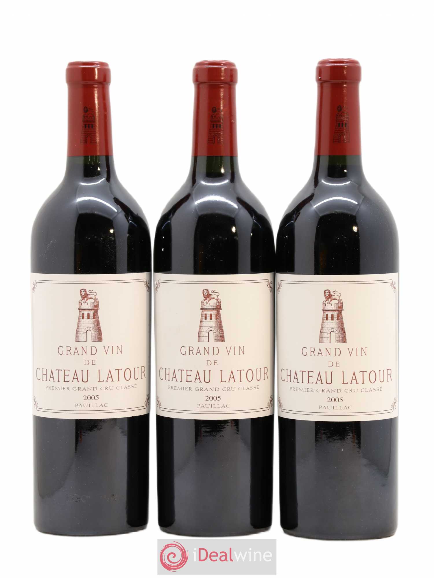 Château Latour 1er Grand Cru Classé 2005 - Lot de 3 bouteilles - 0