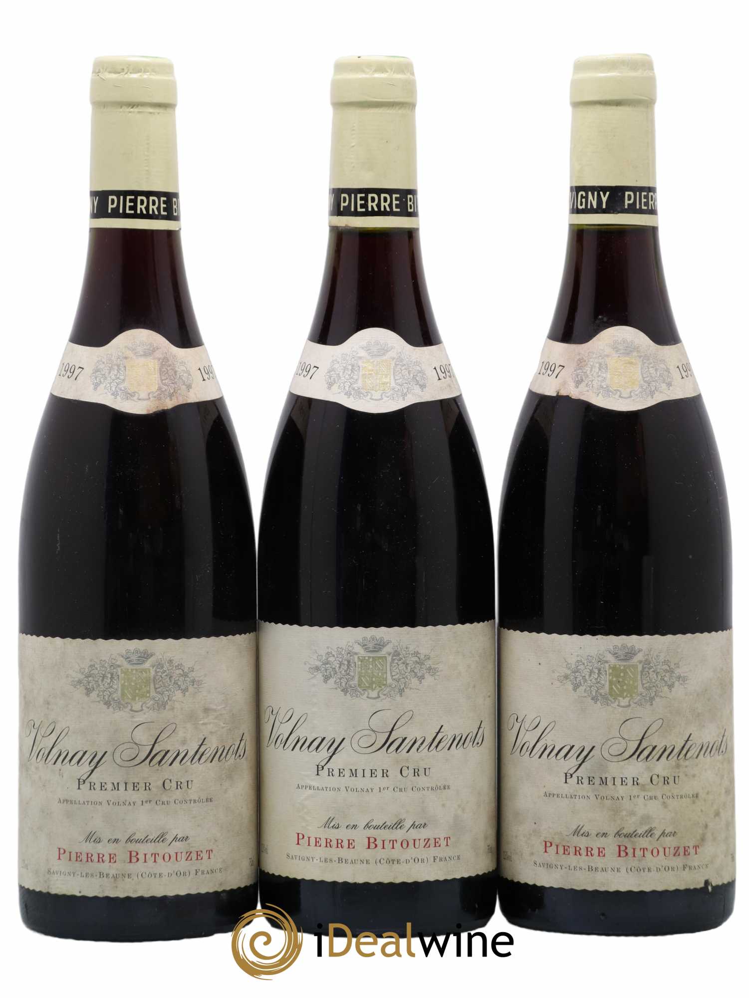 Volnay 1er Cru Santenots Pierre Bitouzet 1997 - Posten von 3 Flaschen - 0