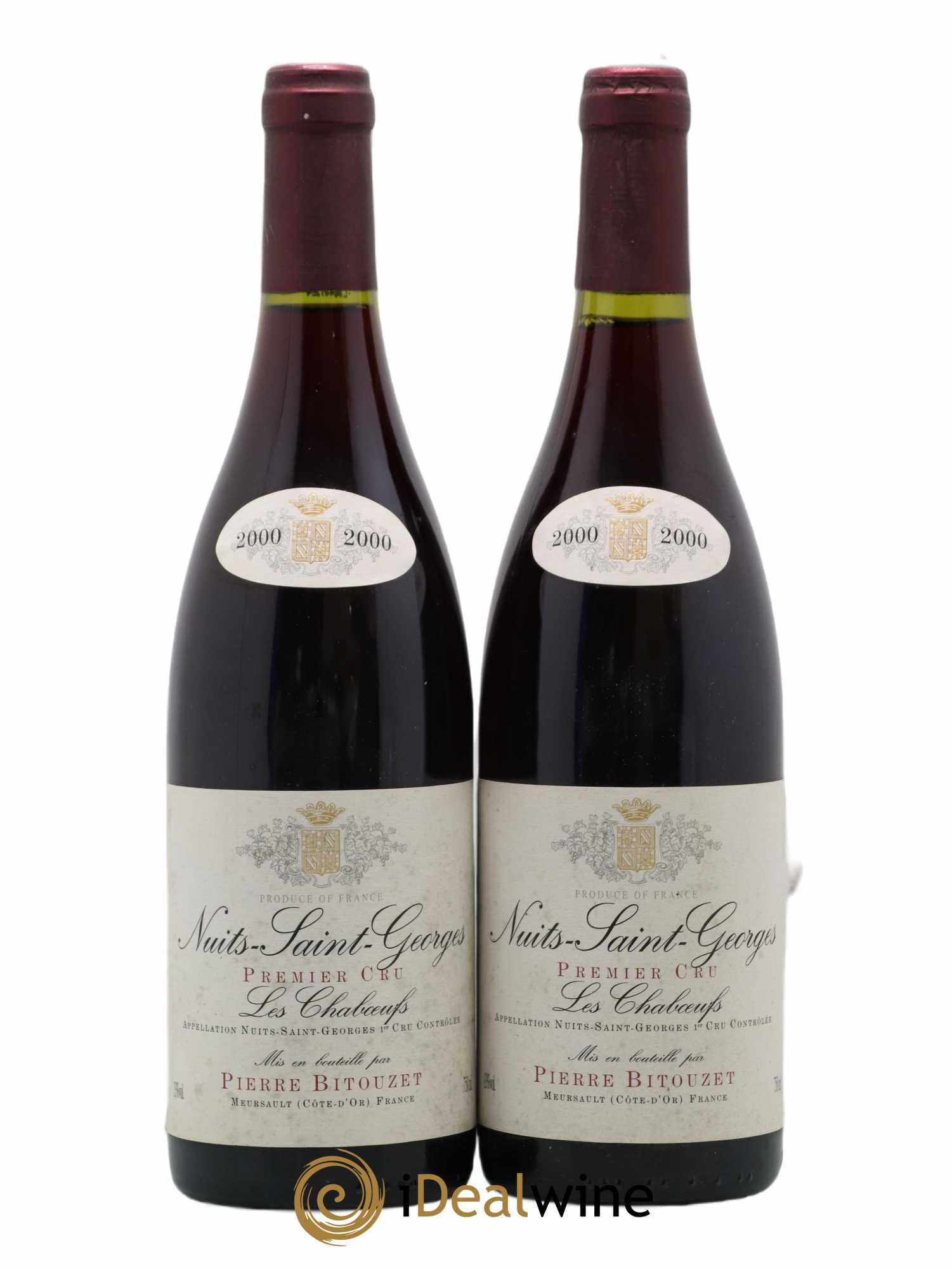 Nuits-Saint-Georges 1er Cru Les Chaboeufs Pierre Bitouzet 2000 - Posten von 2 Flaschen - 0