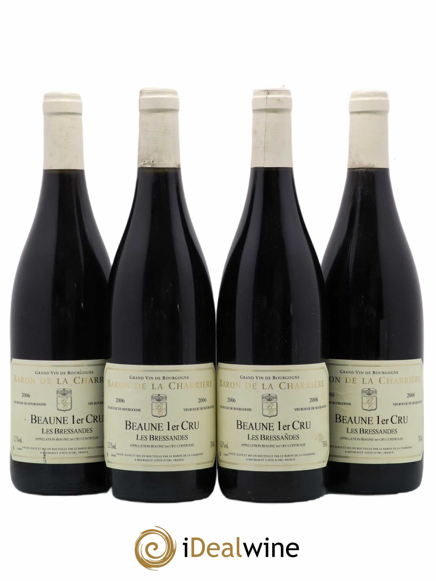 Beaune 1er Cru Les Bressandes Baron De La Charriere 2006 - Posten von 4 Flaschen - 0