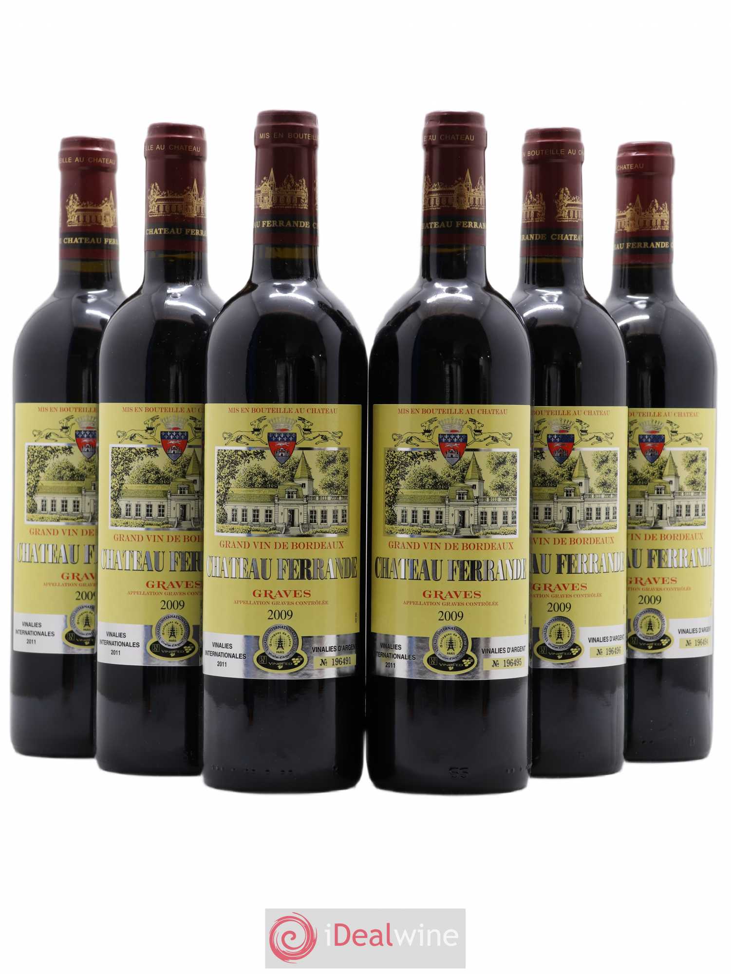 Château Ferrande 2009 - Lot of 6 bottles - 0