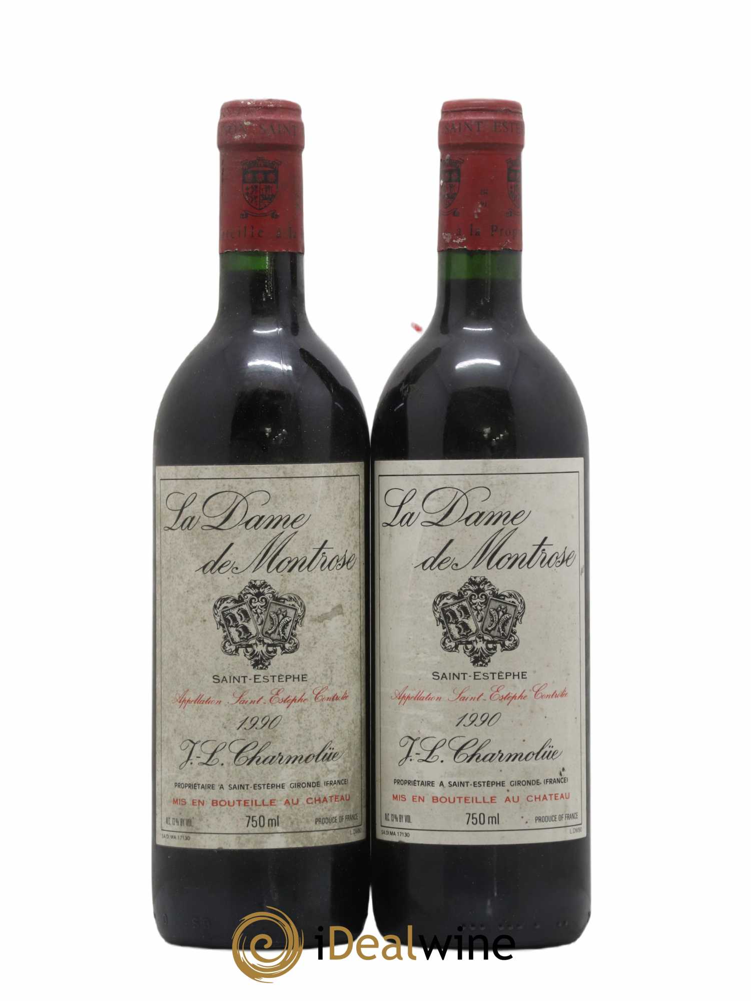 La Dame de Montrose Second Vin 1990 - Lot de 2 bouteilles - 0