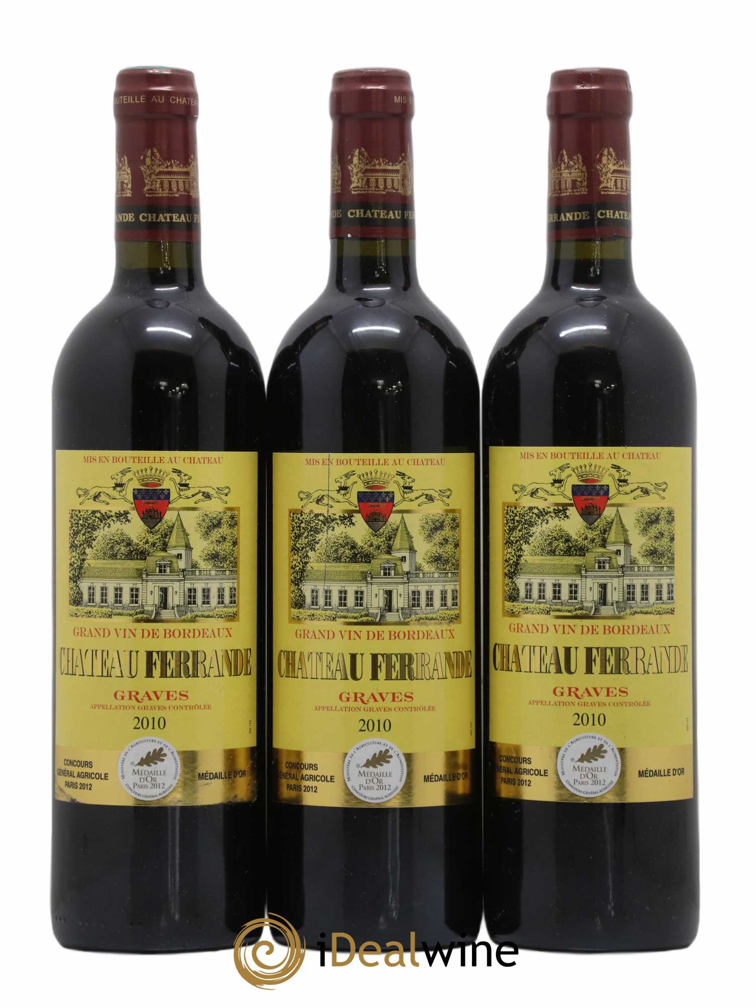Château Ferrande 2010 - Lot de 3 bouteilles - 0