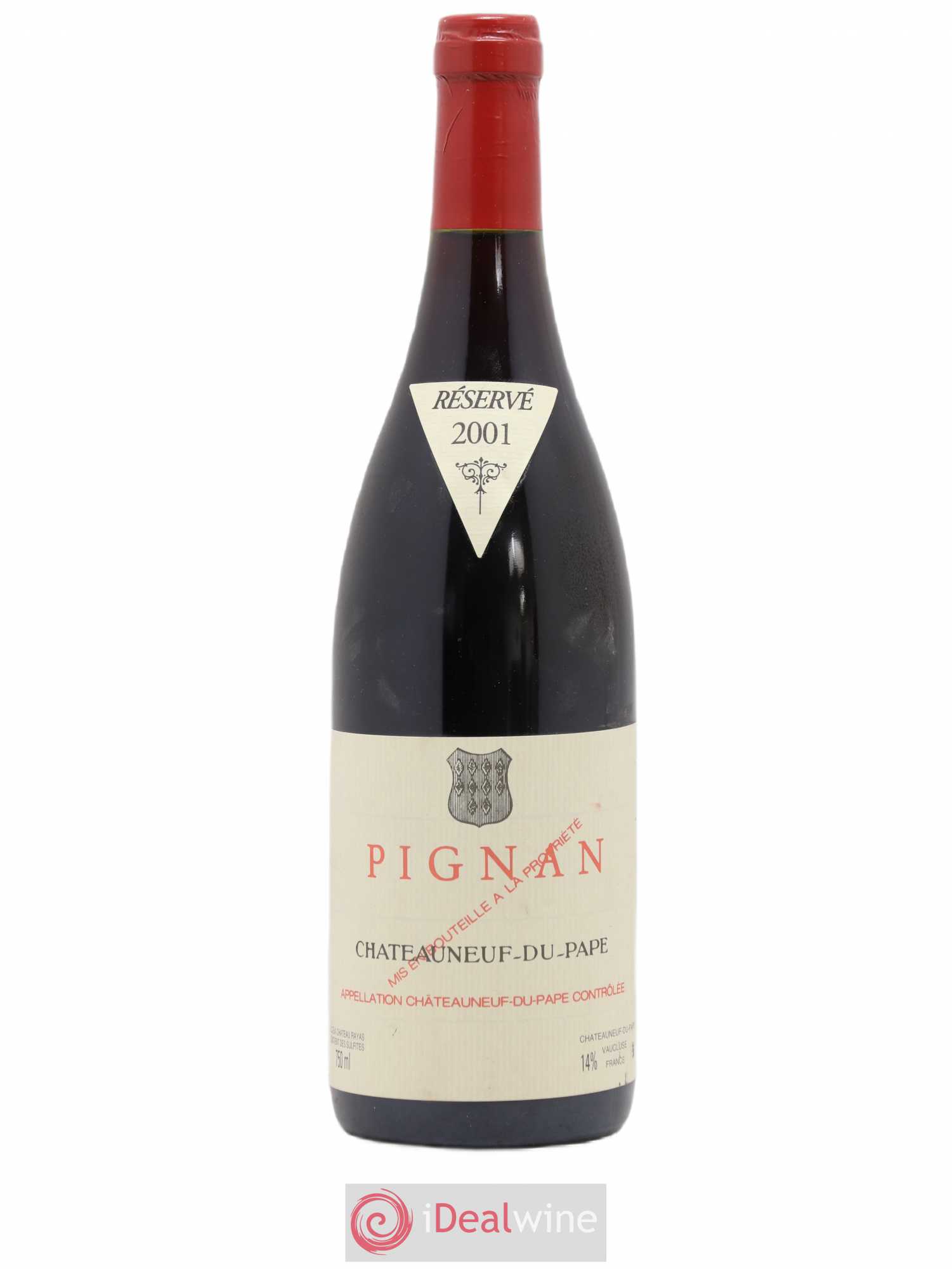 Châteauneuf-du-Pape Pignan Emmanuel Reynaud 2001 - Lot de 1 bouteille - 0