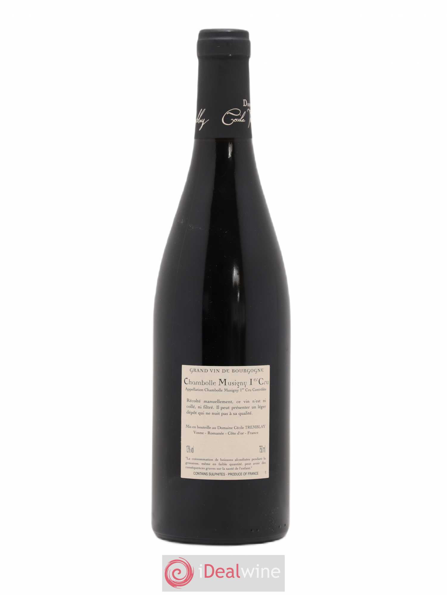 Chambolle-Musigny 1er Cru Les Feusselottes Cécile Tremblay 2010 - Lot de 1 bouteille - 1