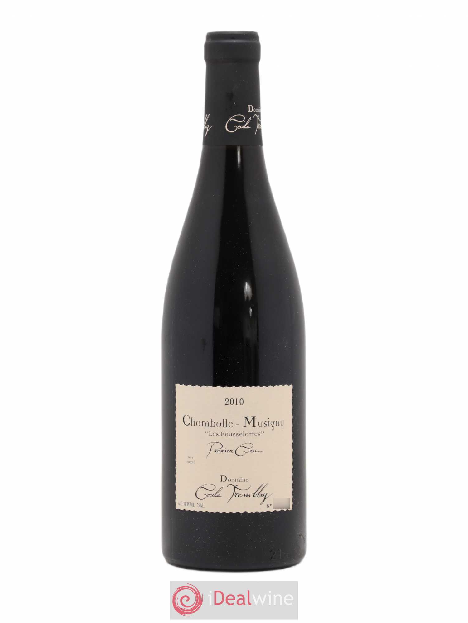 Chambolle-Musigny 1er Cru Les Feusselottes Cécile Tremblay 2010 - Lot de 1 bouteille - 0