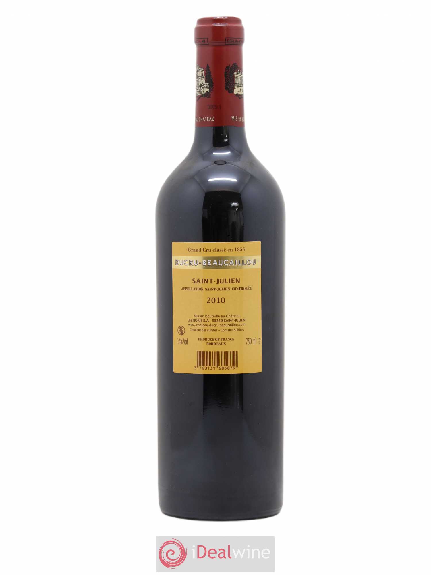 Château Ducru Beaucaillou 2ème Grand Cru Classé 2010 - Lot de 1 bouteille - 1