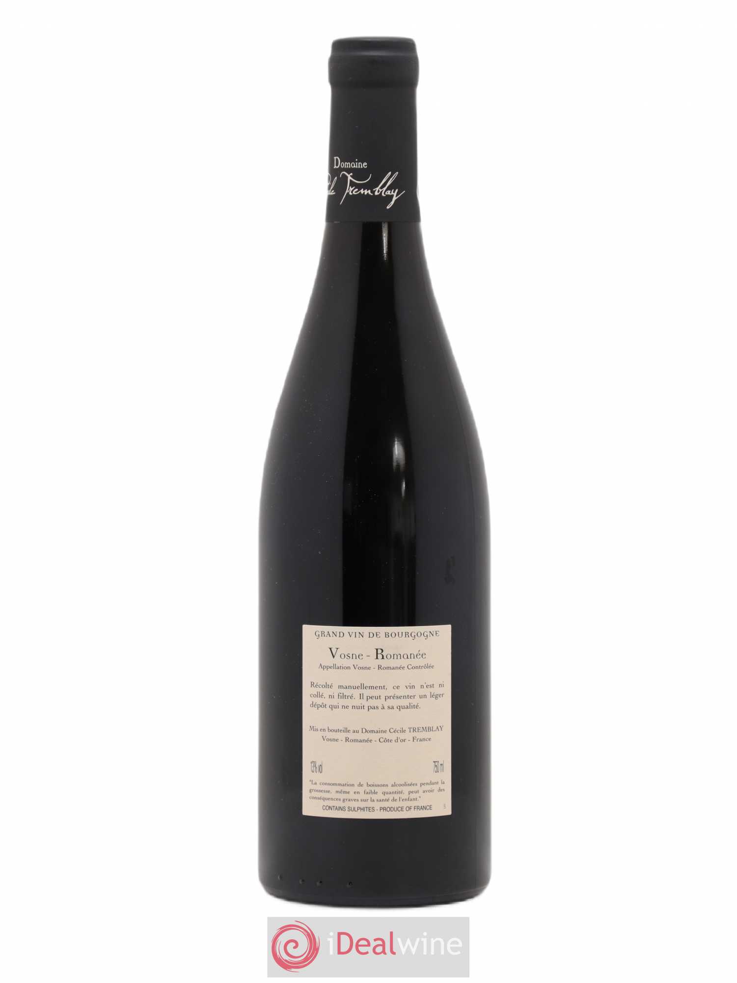 Vosne-Romanée Vieilles Vignes Cécile Tremblay 2010 - Lot de 1 bouteille - 1