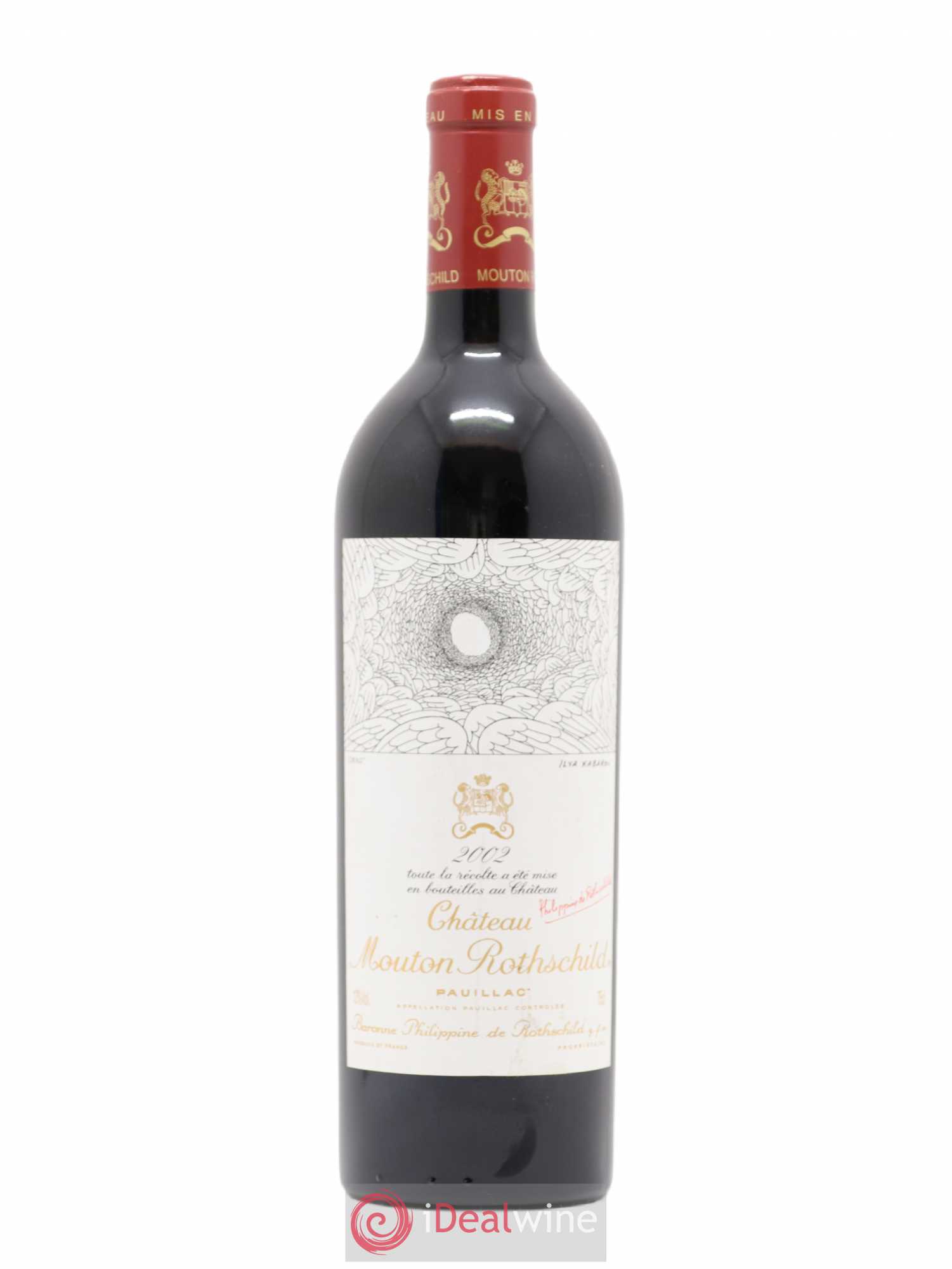 Château Mouton Rothschild 1er Grand Cru Classé 2002 - Lot de 1 bouteille - 0