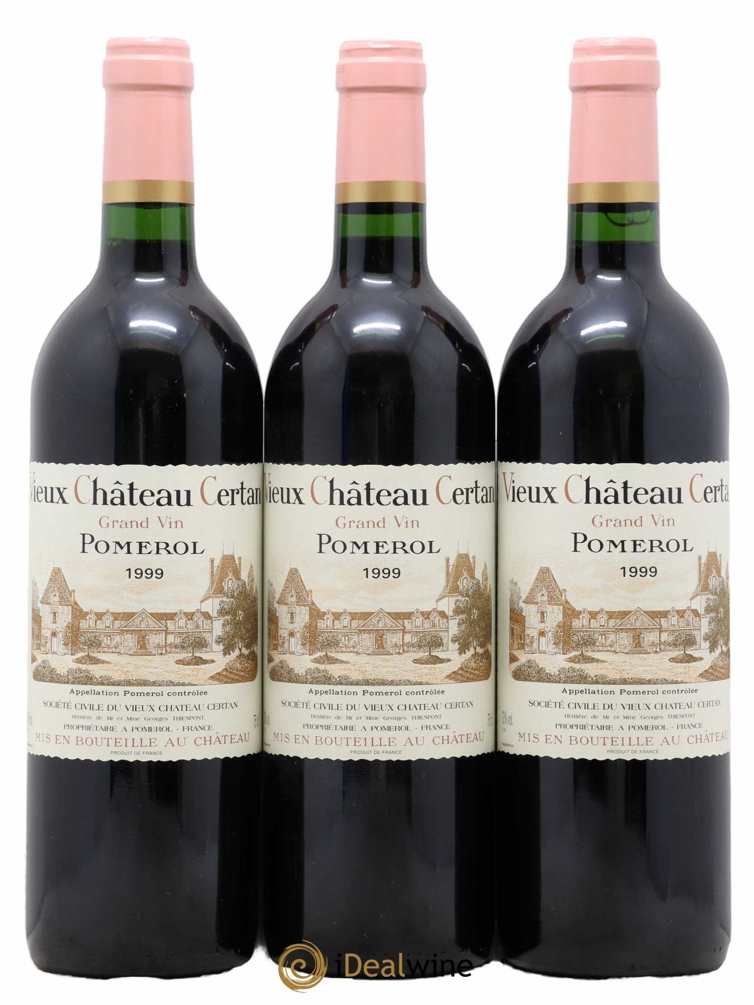 Vieux Château Certan 1999 - Lot de 3 bouteilles - 0